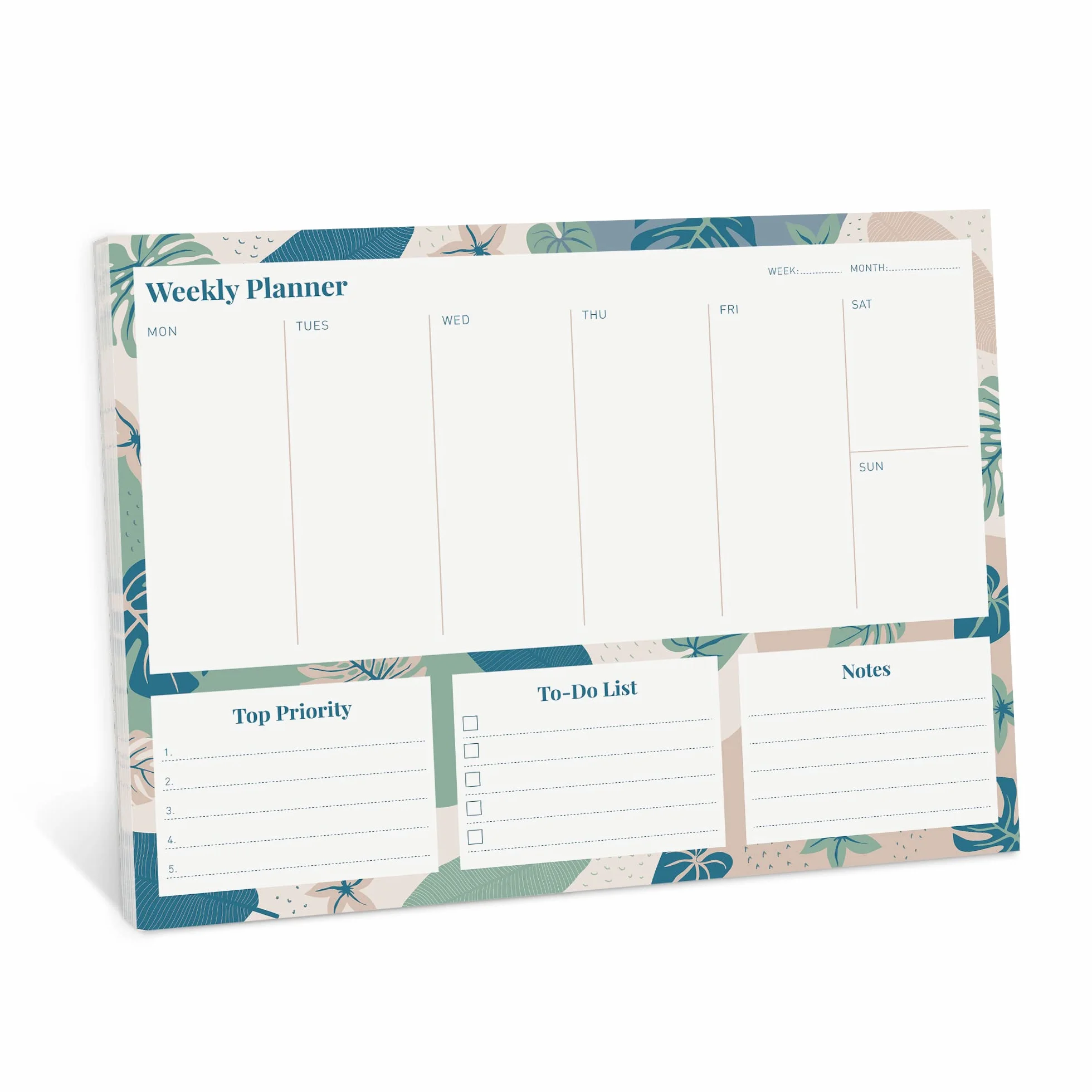 Rileys & Co Planificateur Hebdomadaire A4 Calendrier Non Daté 52 Feuilles Détachables 28 x 22 cm