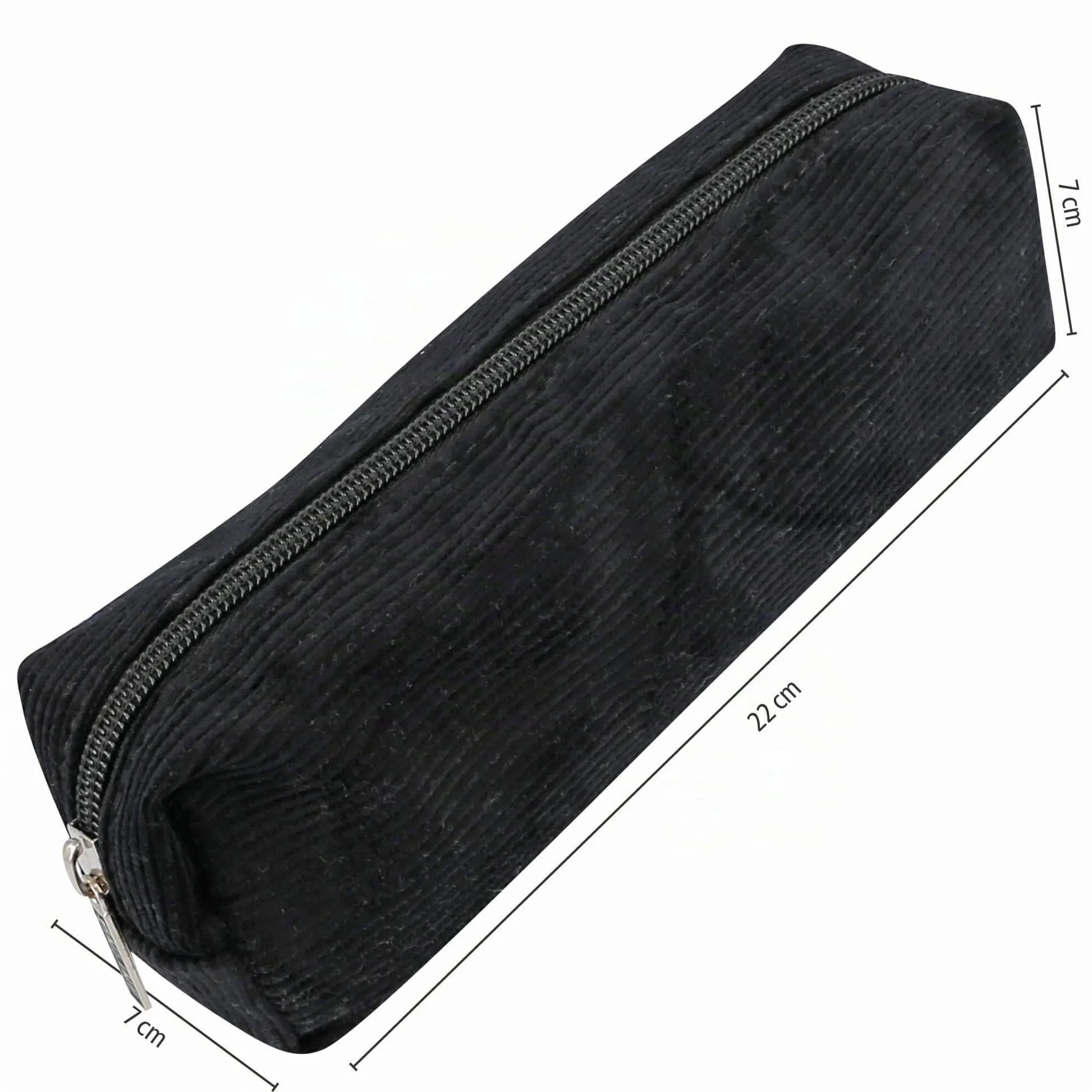 Trousse Scolaire Noire Fourre-Tout Grande Capacité Design Cord Black pour École Lycée