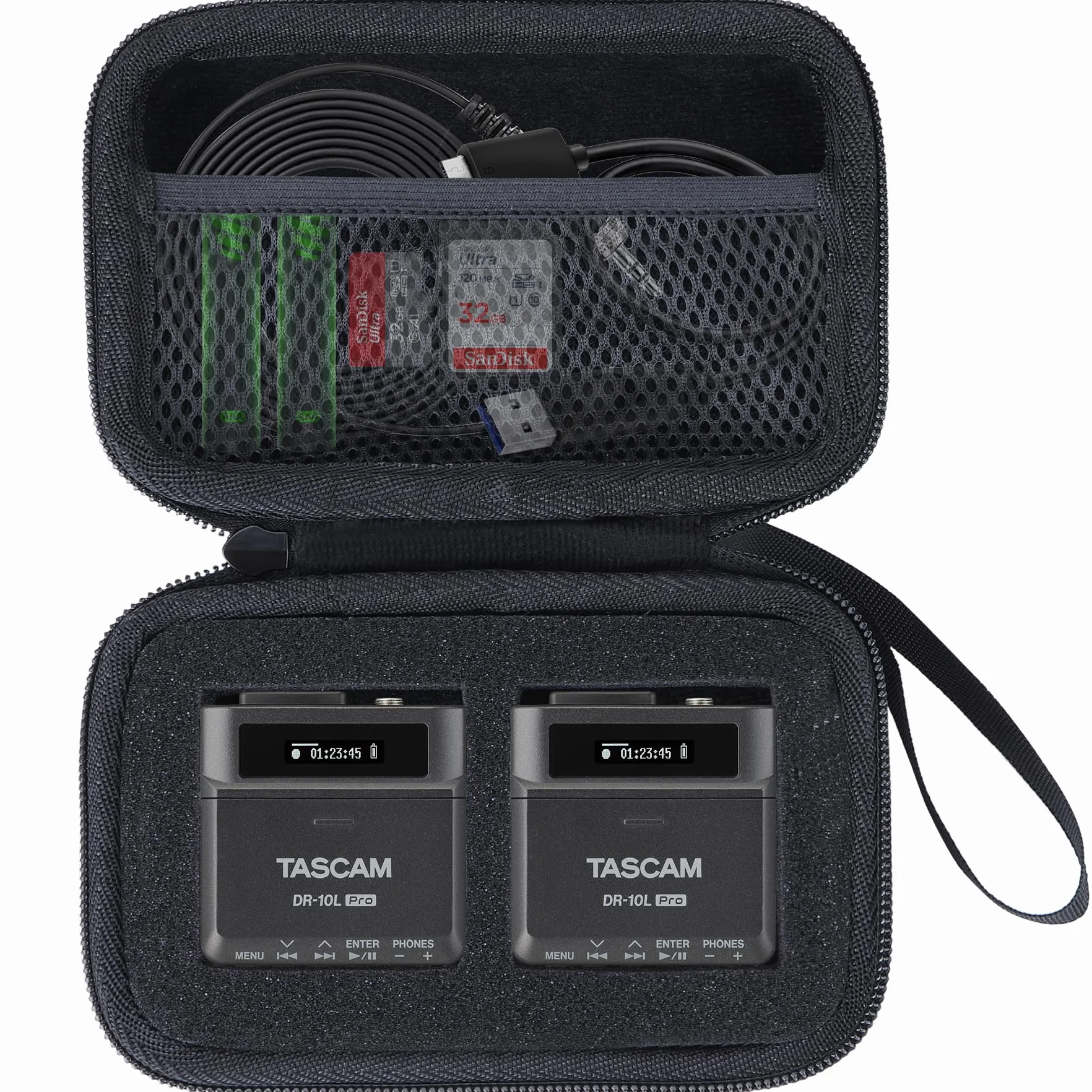 Étui Housse Cas pour Tascam DR-10L Pro Enregistreur Audio Numérique