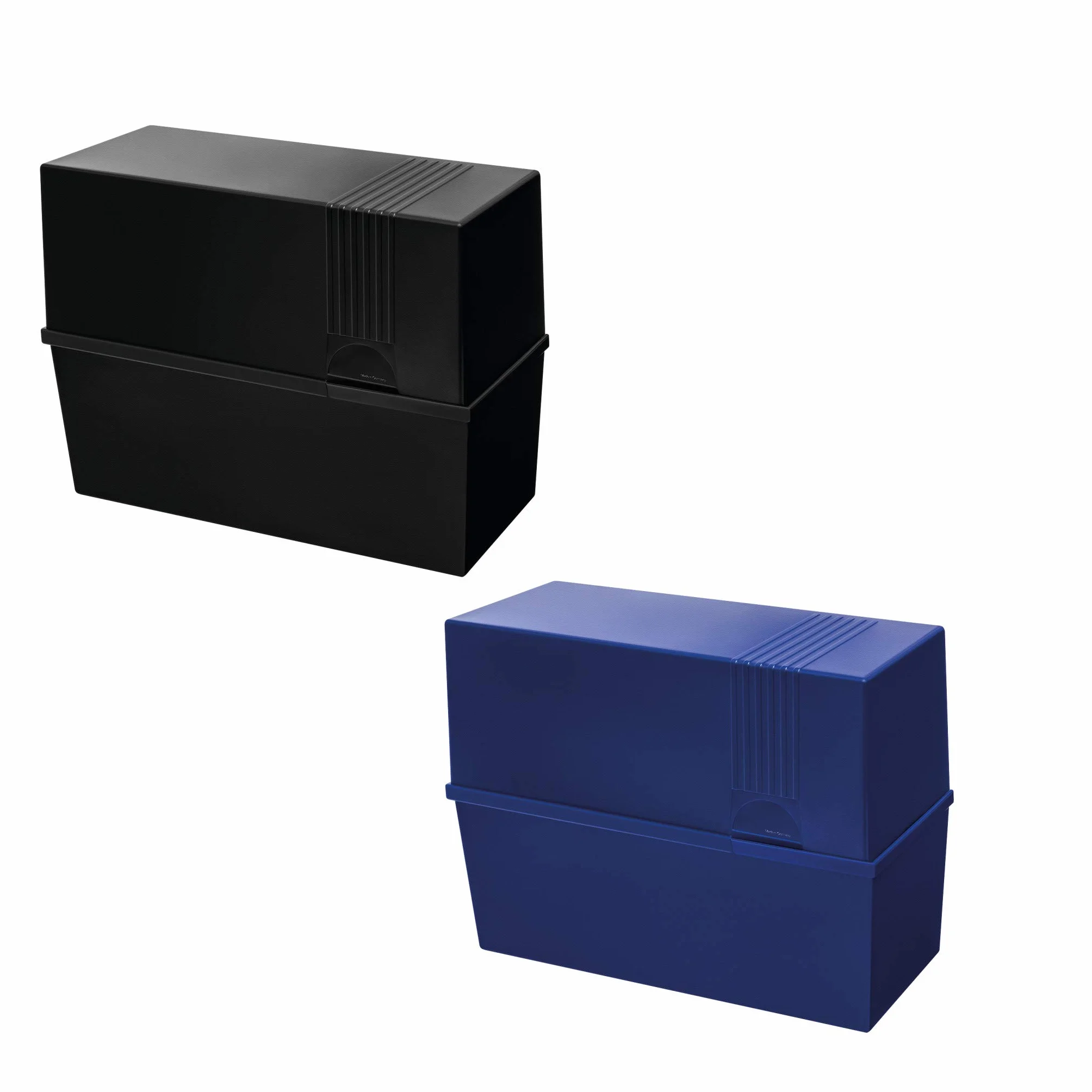 Herlitz Boîte à fiches A5 vide bleue noire