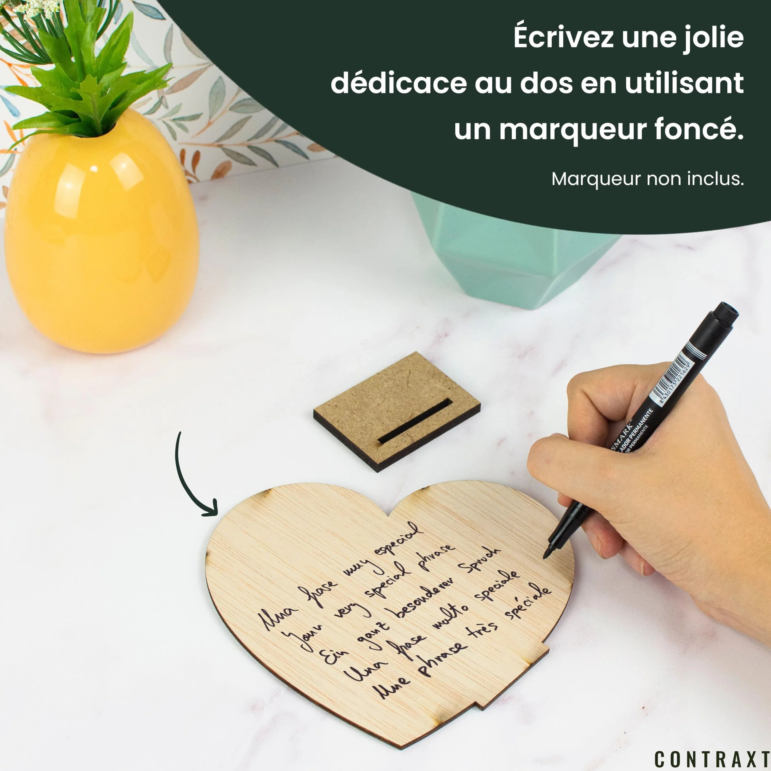 CONTRAXT Cadeau 40 Ans de Mariage Noces d'Émeraude Idée Originale pour 40ème Anniversaire