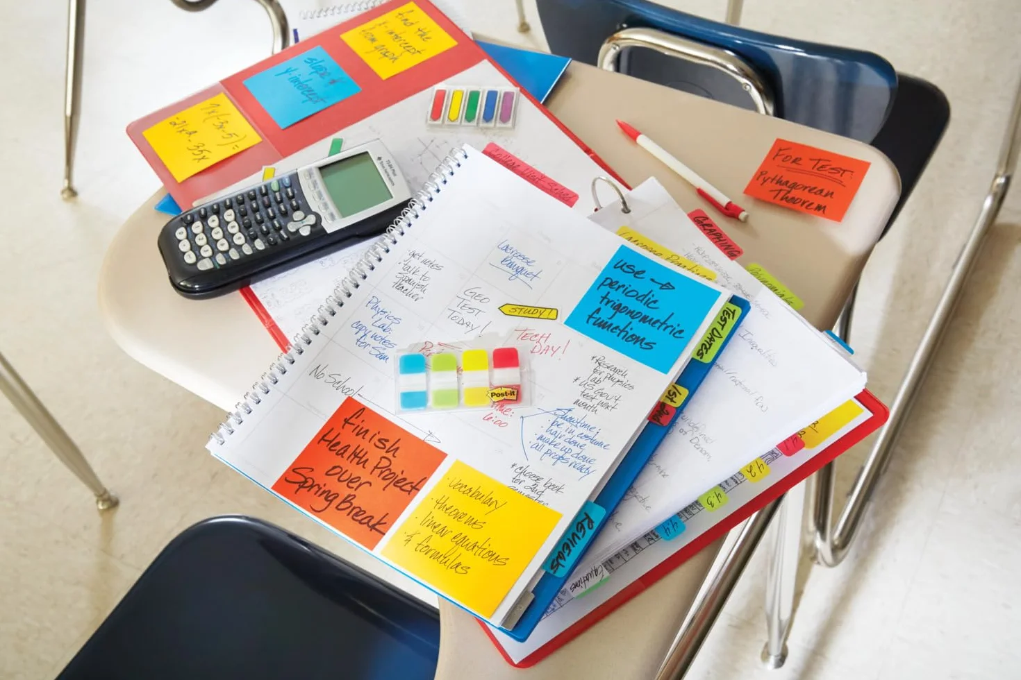 Post-It Marque-Pages 15.8 mm x 38.1 mm 40 Onglets Jaune Rouge Bleu Vert