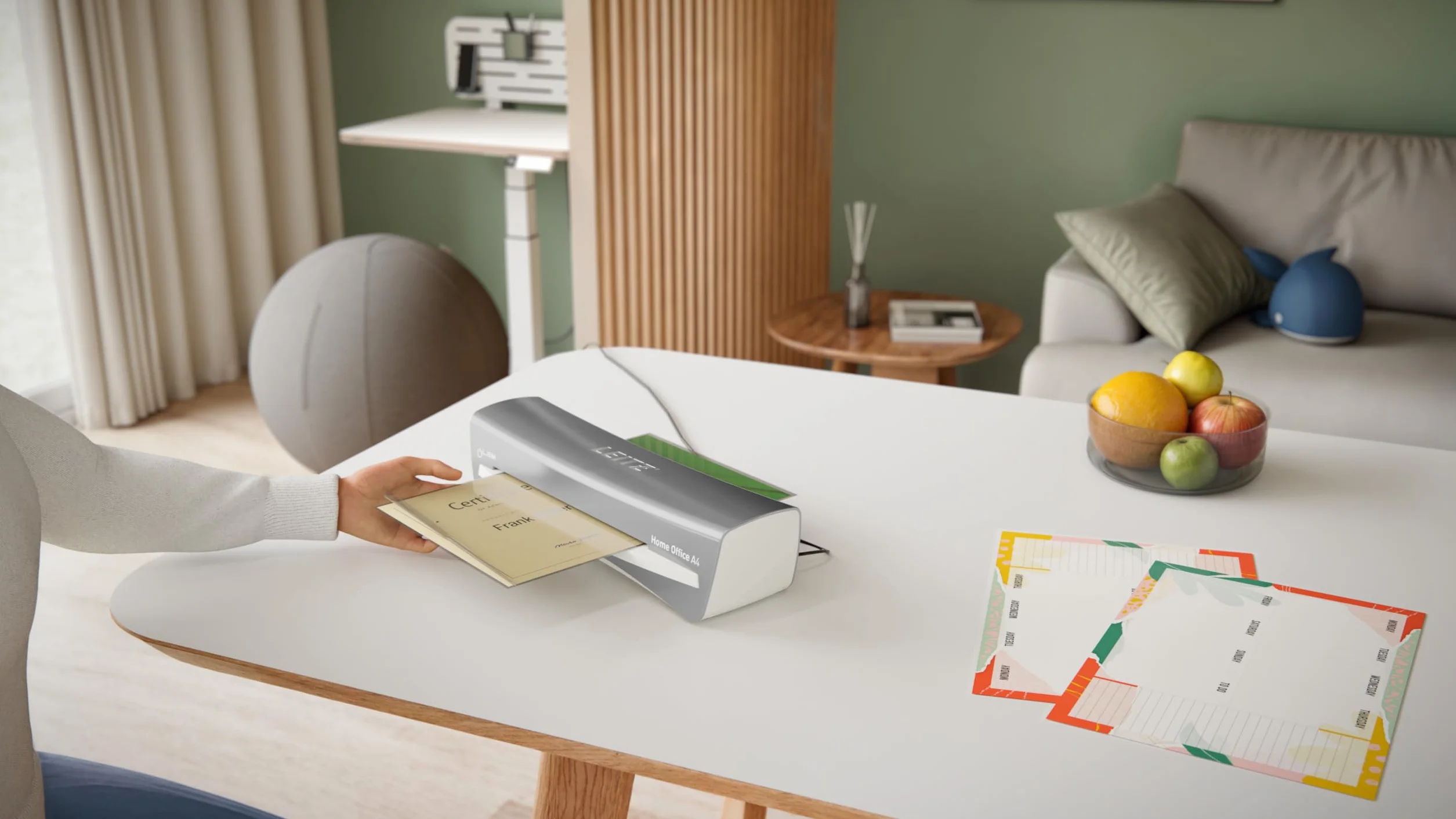 Leitz iLAM Home Office Plastifieuse A4 Préchauffage Rapide 3 Minutes 75-125 Microns Gris