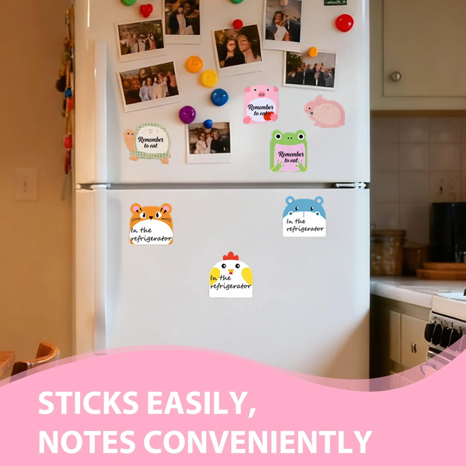 Lot de 20 Petits Blocs Notes Autocollantes Animaux Mignons, Post It Rigolo en Forme d’Animal, Papeterie Kawaii Sticky Notes