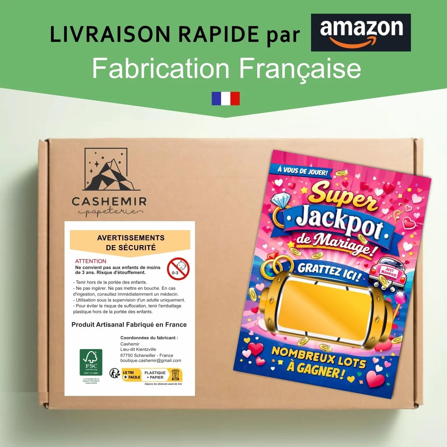 50 Cartes Tombola de Mariage Loterie Jeu Invités Tickets à gratter Super Jackpot