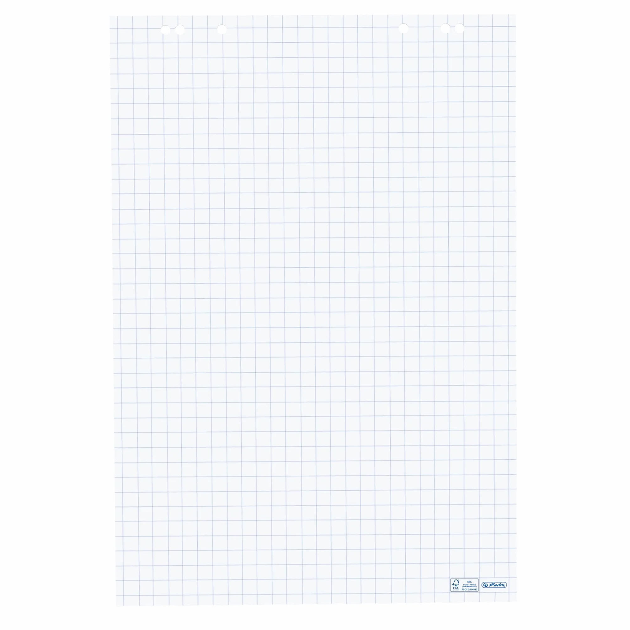 Herlitz Bloc pour chevalet Papier recyclé 80 g/m² 68 x 99 cm 20 feuilles