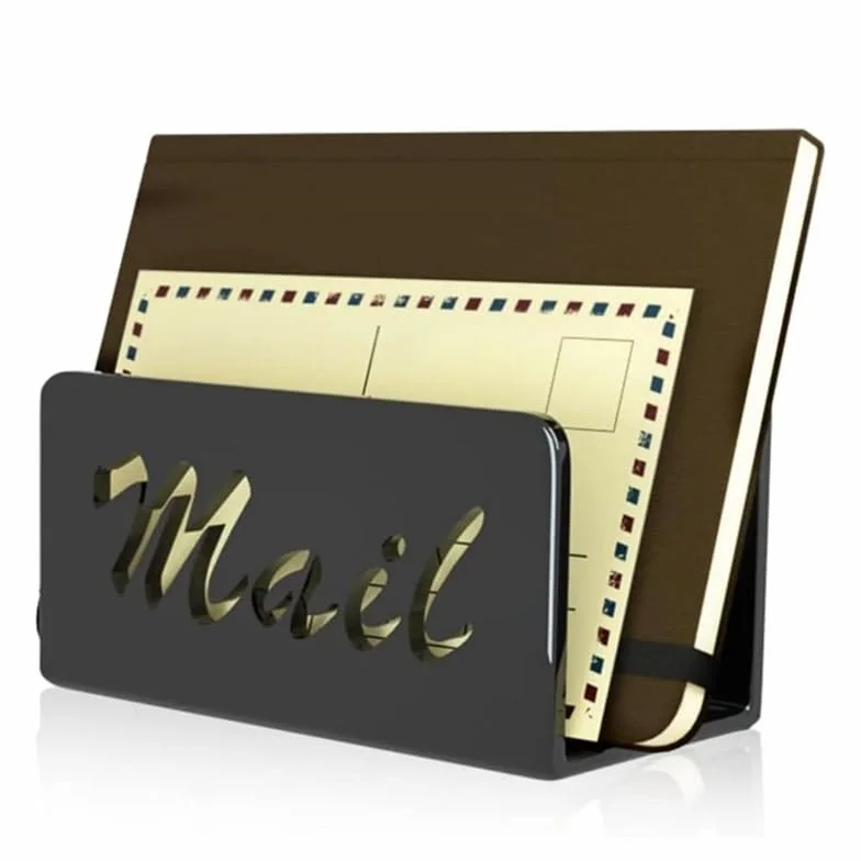 Organisateur de Courrier en Acrylique Trieur de Lettres pour Bureau