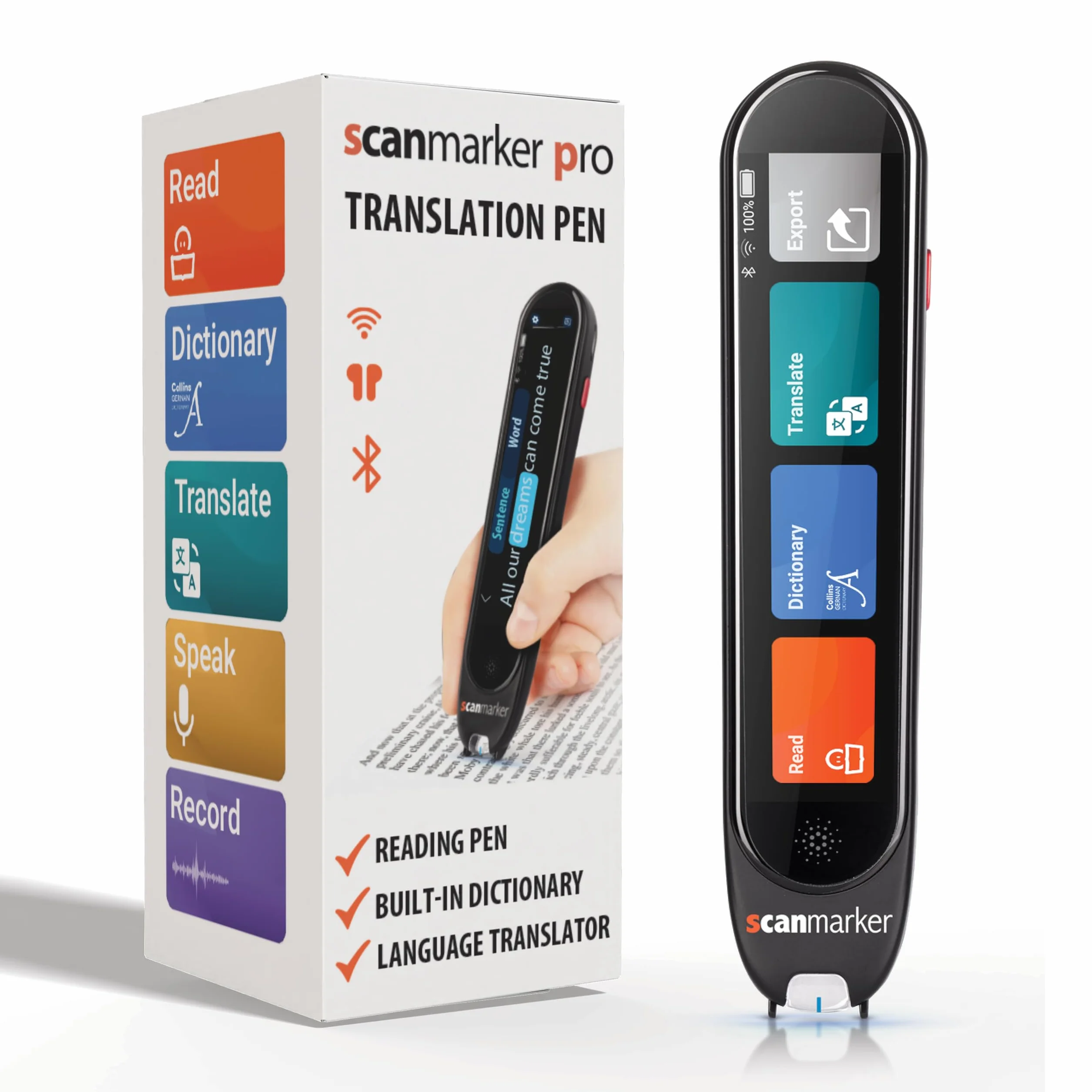 Scanmarker Pro Stylo de Traduction et de Lecture 100 Langues