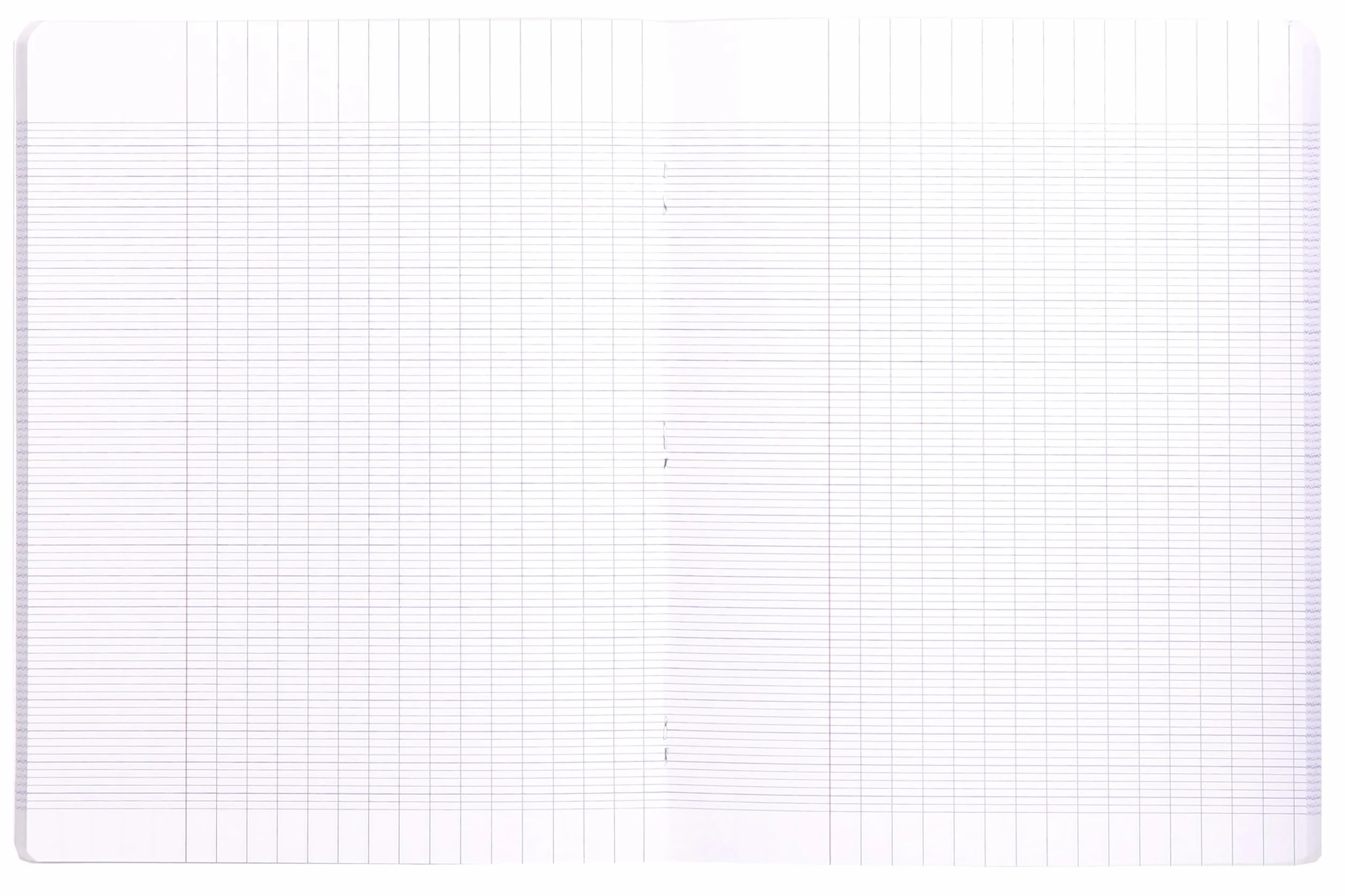 Clairefontaine 333741AMZC Lot de 3 Cahiers Agrafés Mimesys 17x22 cm 96 Pages Grands Carreaux 90 g Couverture Polypro Rouge