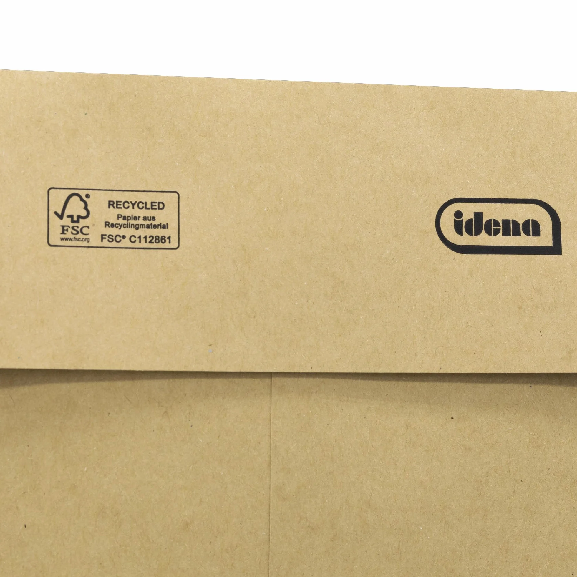 Pochettes d'expédition DIN B4, Idena, 10 pièces, adhésives, soufflet de fond 4 cm, papier FSC recyclé 140 g/m² marron