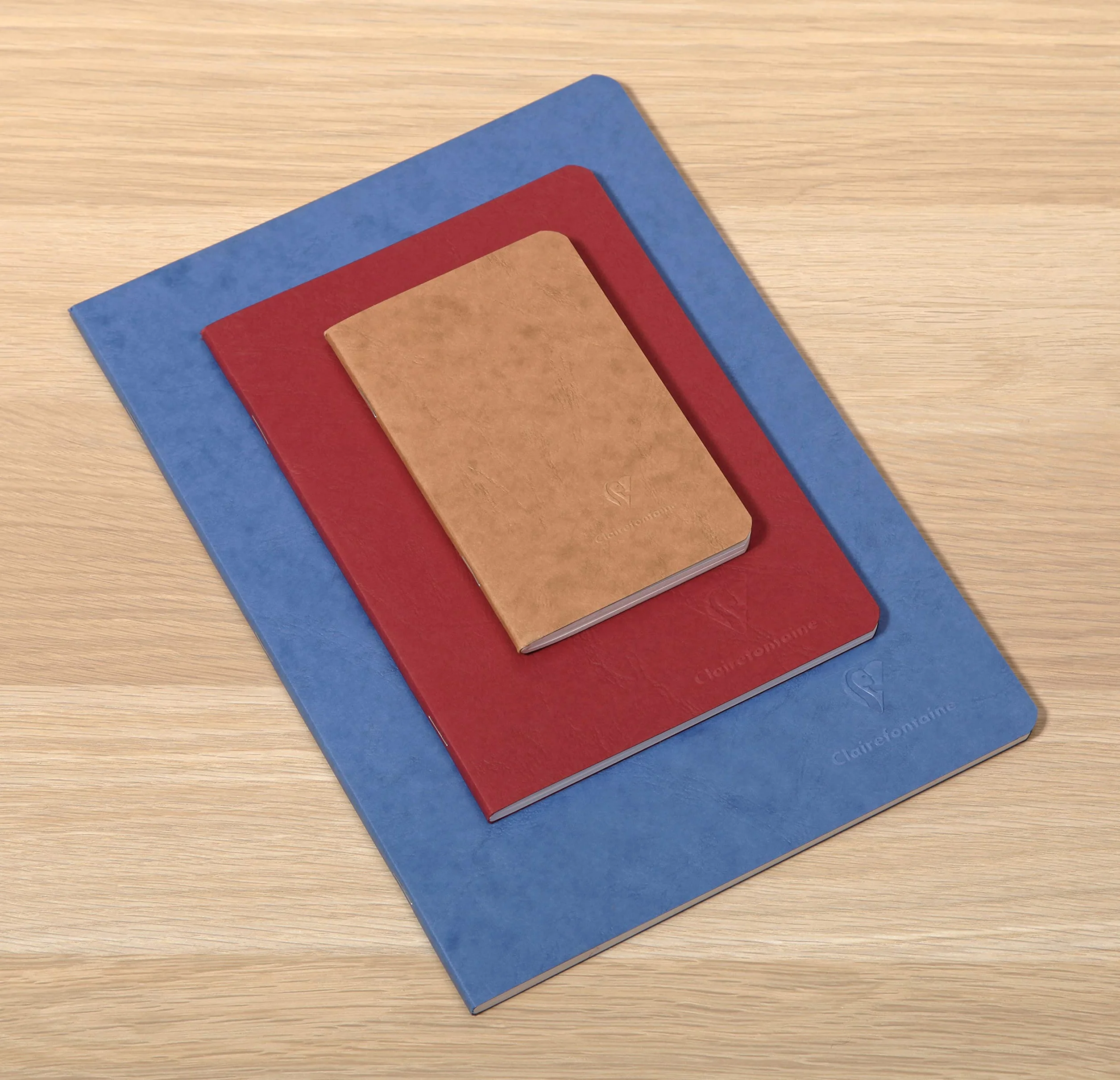 Clairefontaine Collection Nomaddict Cahier Agrafé Bleu A4 21x29,7 cm 96 Pages Unies Blanches Papier 90 g