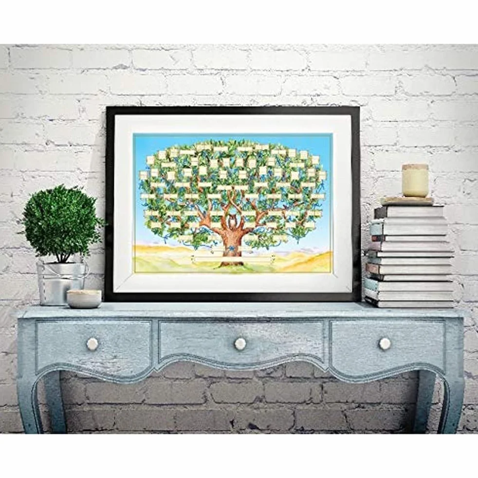 Tableau arbre généalogique Tianbi 6 générations à remplir