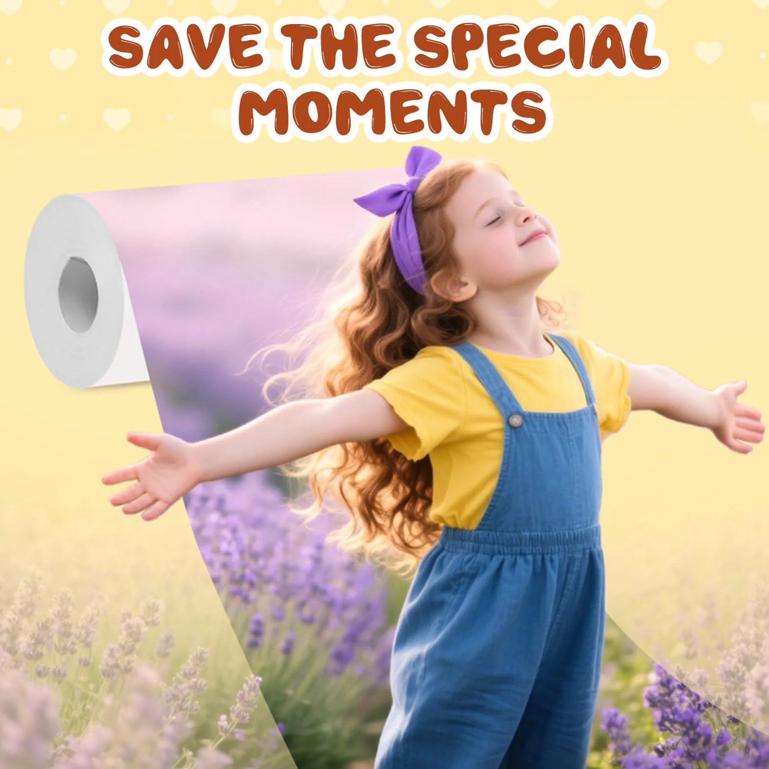 Diboniur Papier Thermique Appareil Photo Enfant 20 Rouleaux Rechange Largeur 5.7cm