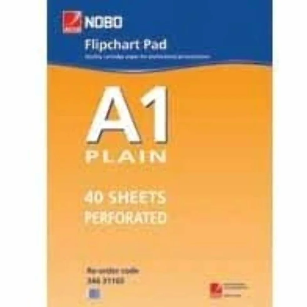 Bloc de papier paperboard 60g/m² blanc 580 x 810 mm lot de 40 feuilles