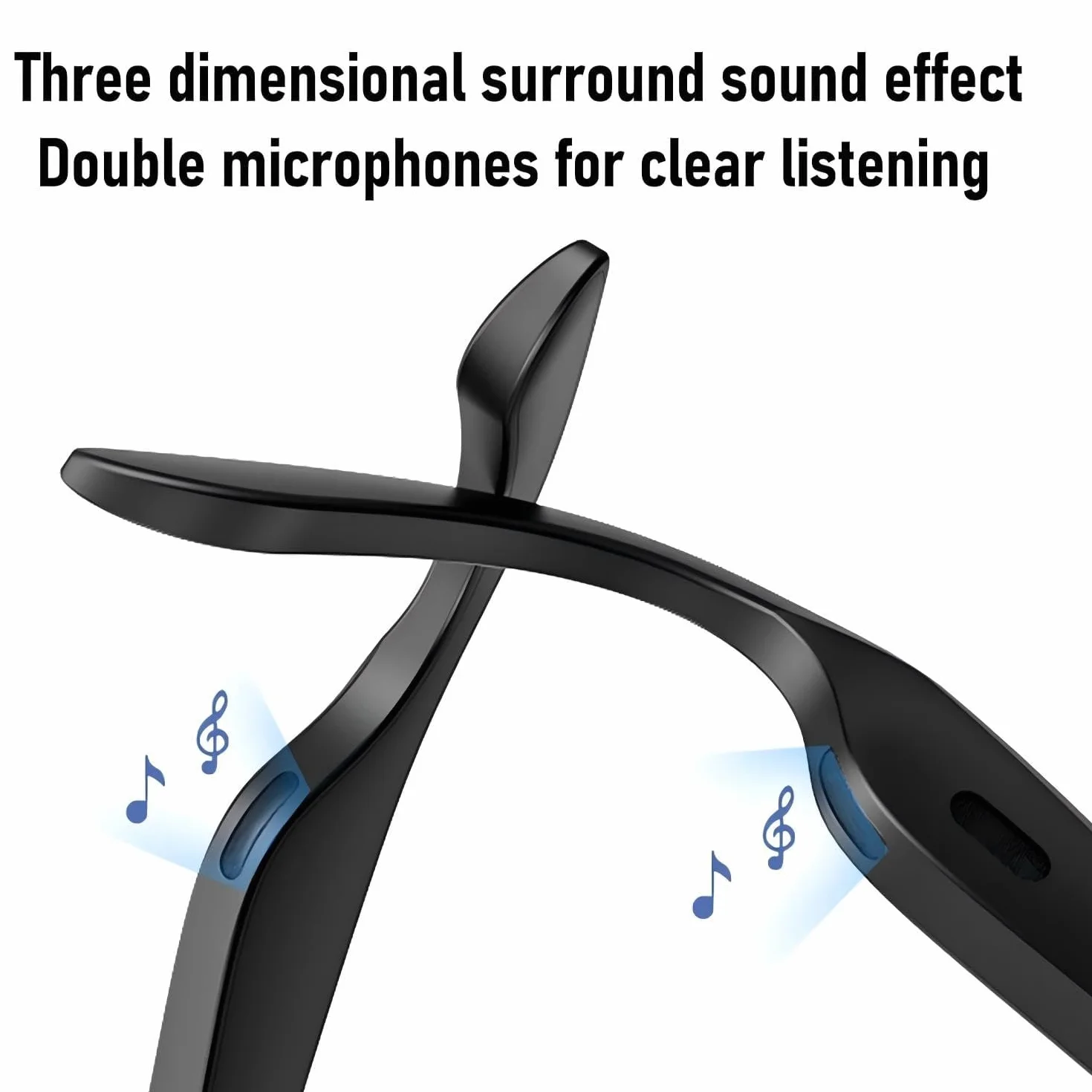 Lunettes Connectées Bluetooth IA Traduction Vocale Smart Glasses Appels Musique UV400 Hommes Femmes