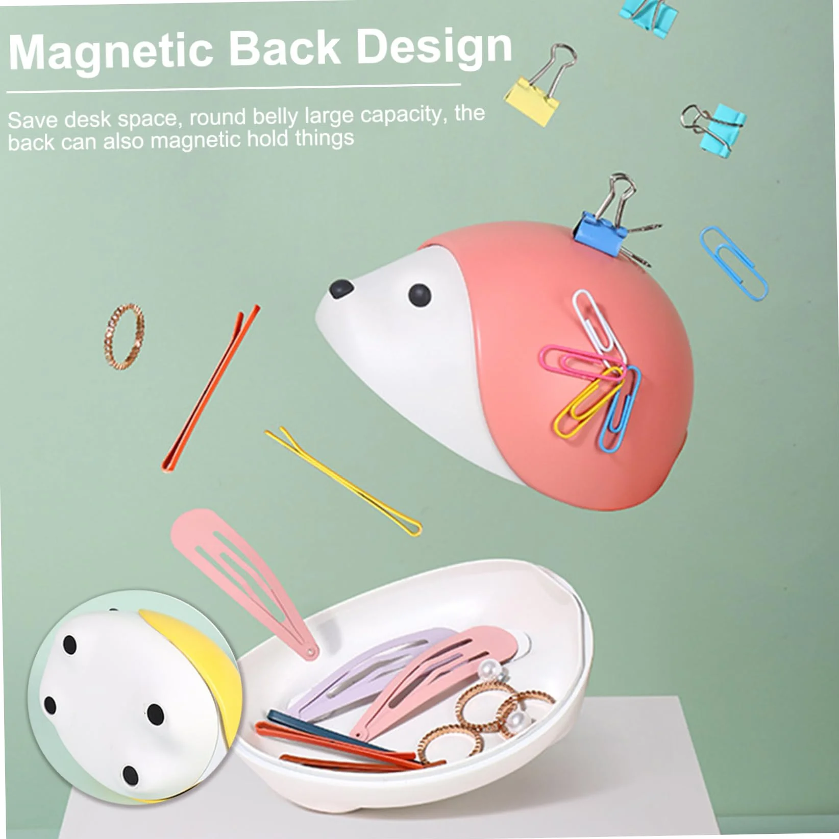 Support de papier magnétique en forme de hérisson mignon