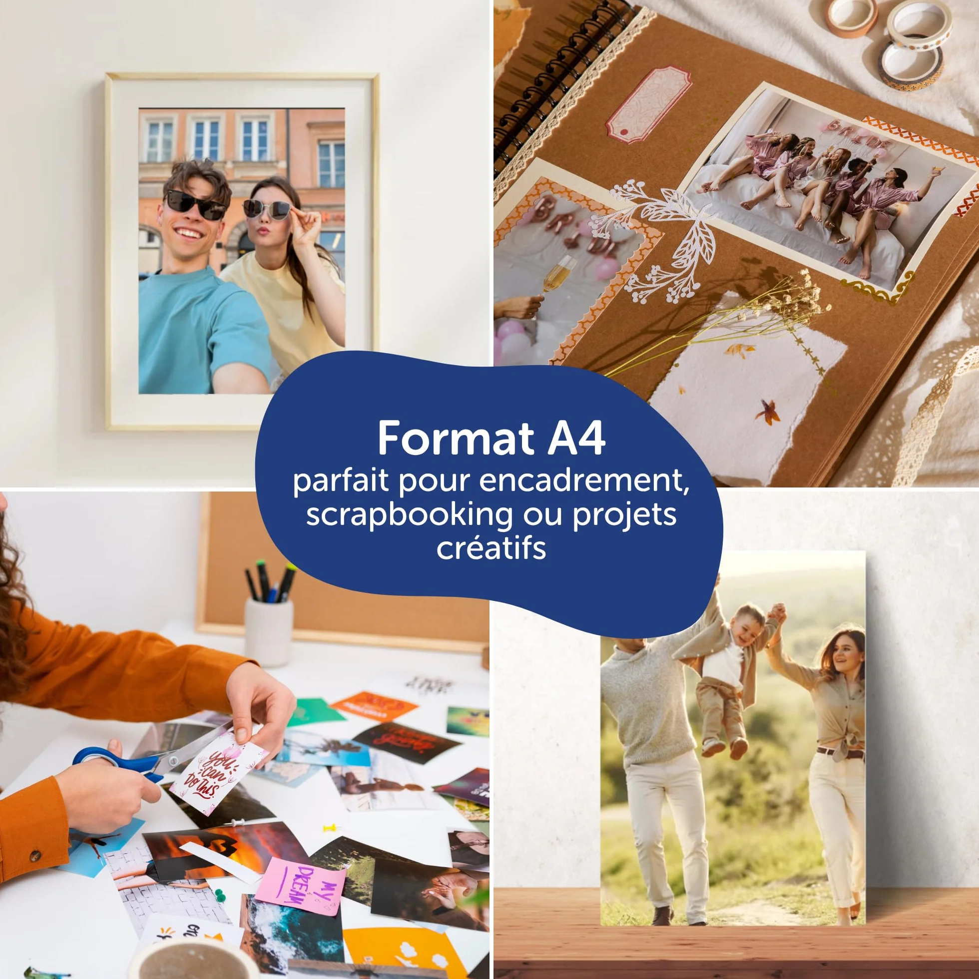 AVERY Papier Photo Brillant 200g/m² A4 25 Feuilles Impression Jet d'Encre