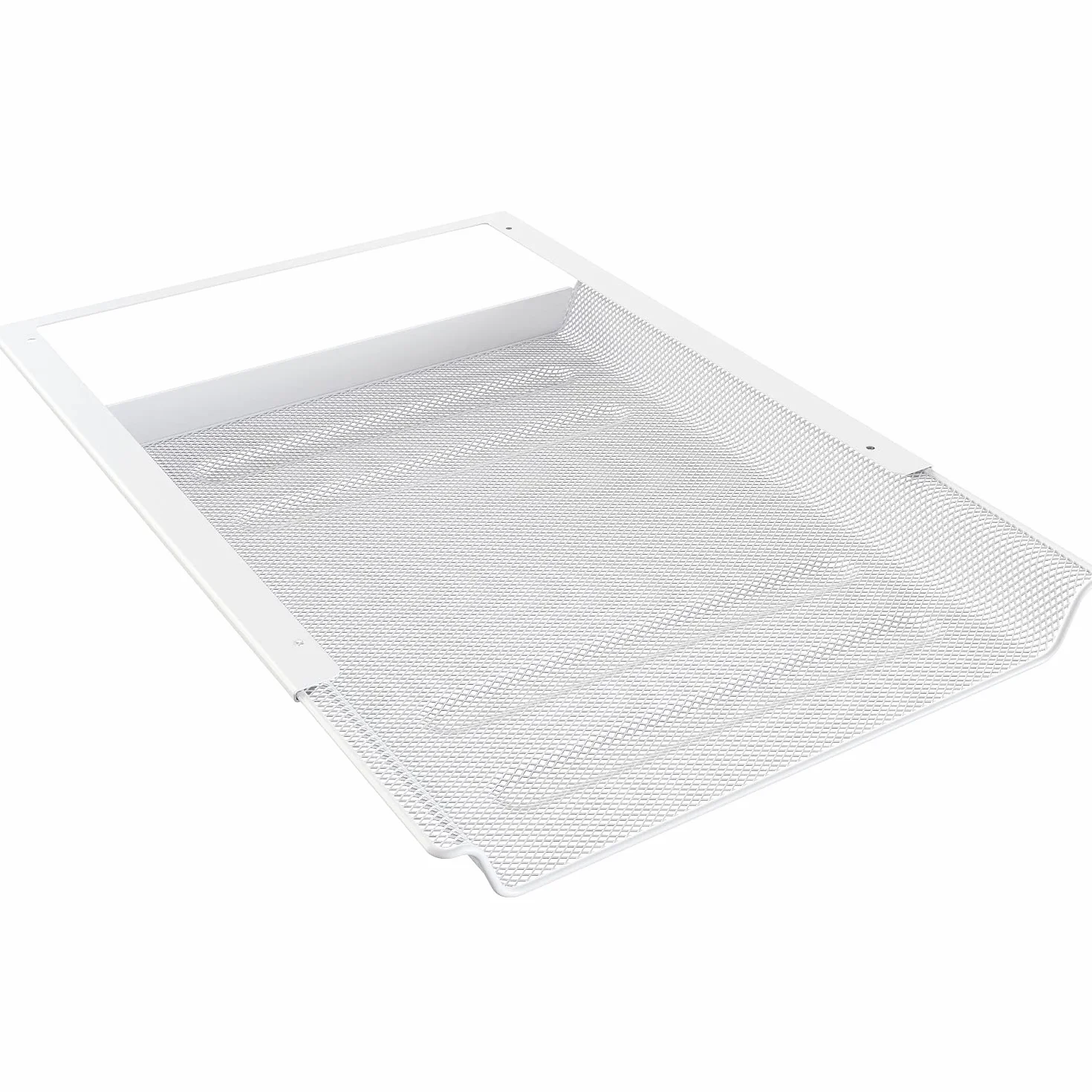 KD Essentials Tiroir de bureau métal blanc rangement documents A4 fournitures