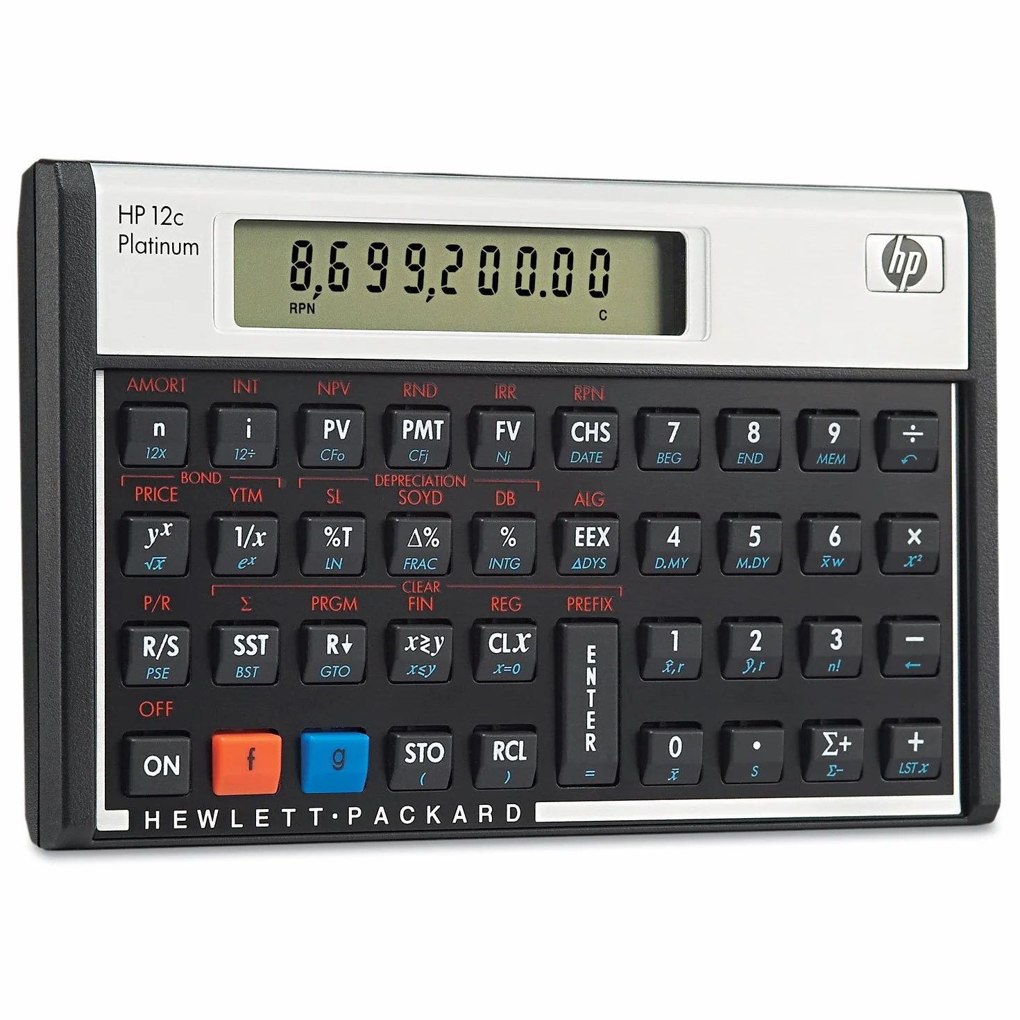 HP 12c Platinium Calculatrice Financière Noir