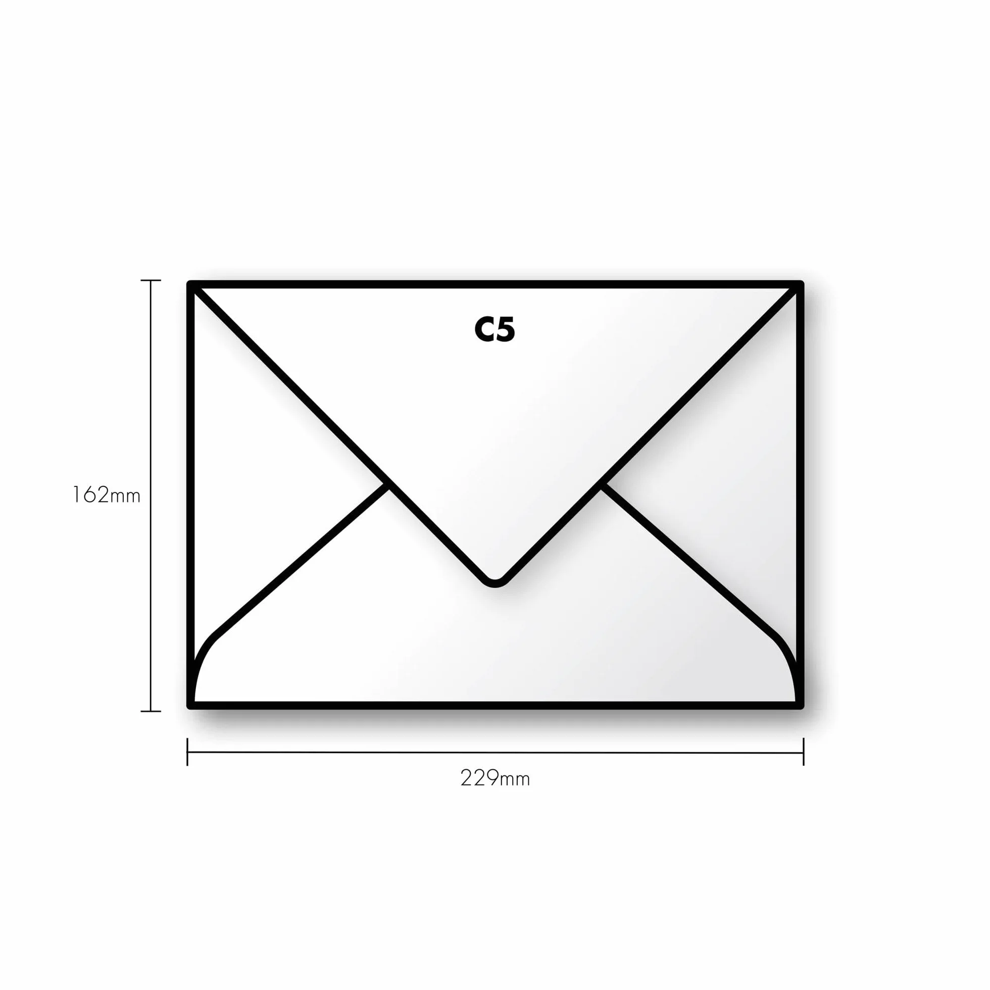 Clairefontaine Enveloppes C5 16,2x22,9cm 120g/m² Roses Paquet de 20