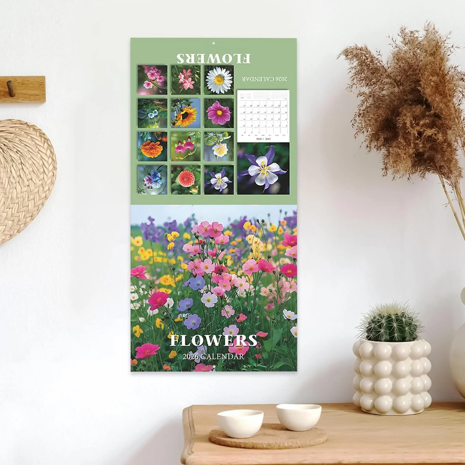 Calendrier Mural 2026-2026 Planificateur Familial Hebdomadaire Mensuel Cuisine