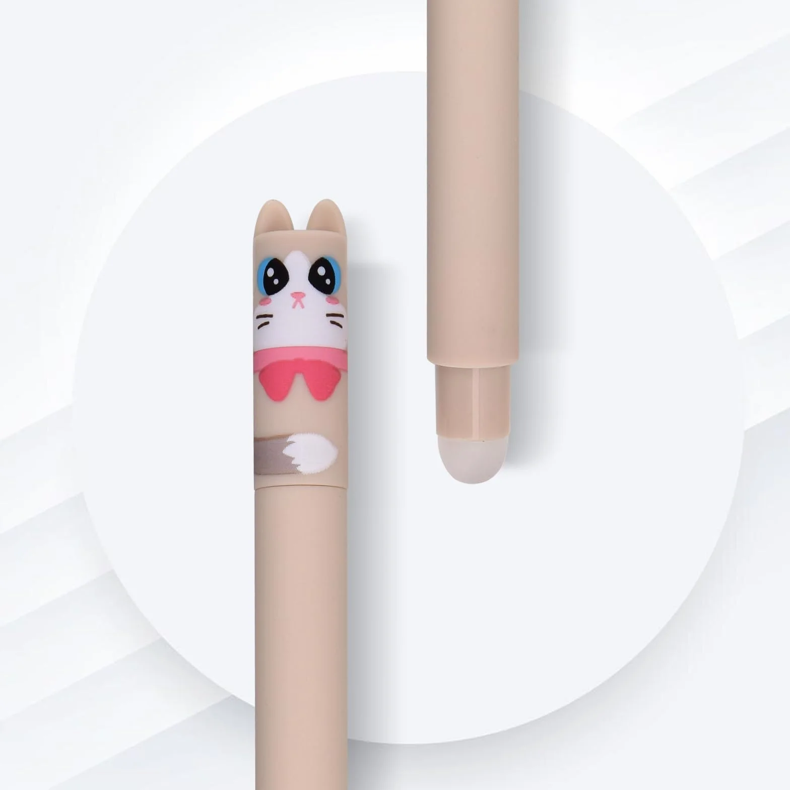 Stylos Effaçables 0,7 mm, Stylo Bille Effaçable, Roller Effaçable, Stylo Gel Effaçable pour Enfants - Lot de 4 Pièces