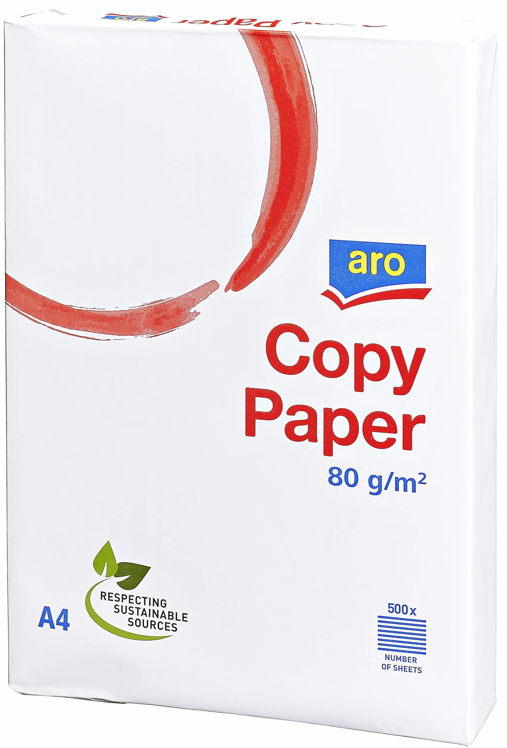 Papier A4 80 g/m² 2500 feuilles (5x500) blanc pour imprimante laser jet d'encre