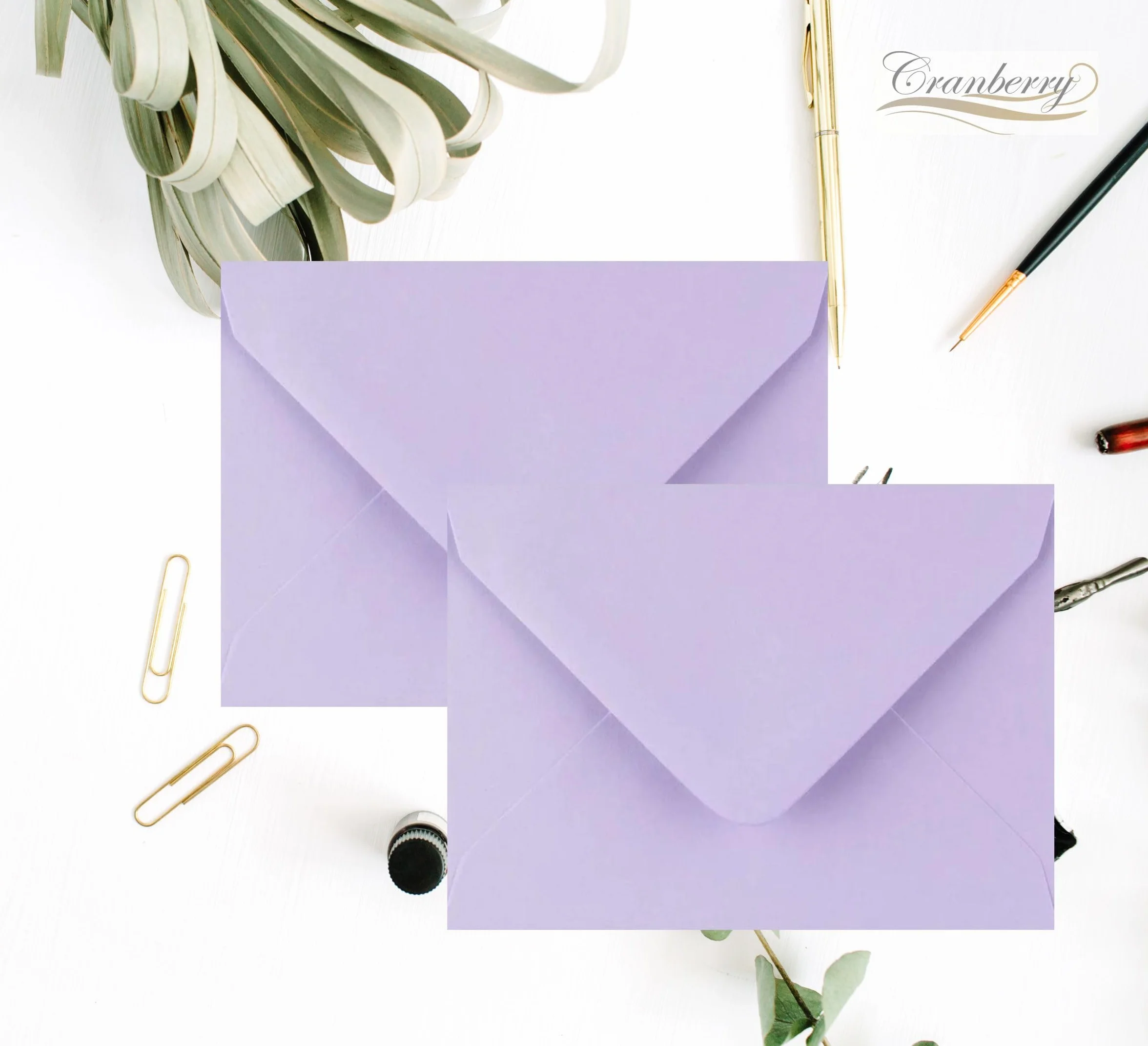 Enveloppes C6 gommées lavande lilas A6 lot de 25 pour invitations mariage papeterie violet pastel