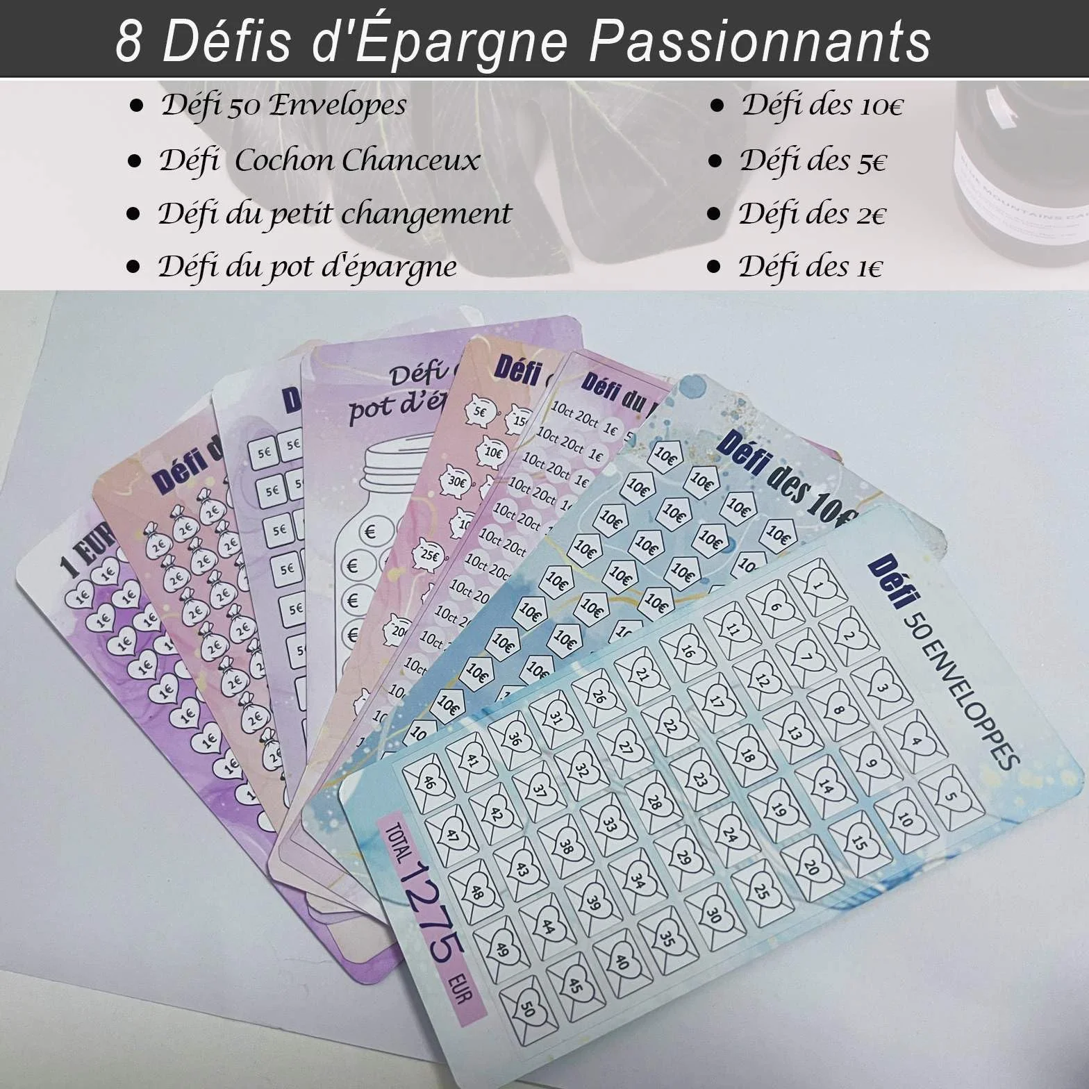Classeur Budget A6 Francais Qupuce Budget Planner 8 Épargne Défis 10 Enveloppe Pochettes 12 Tracker 30 Catégories