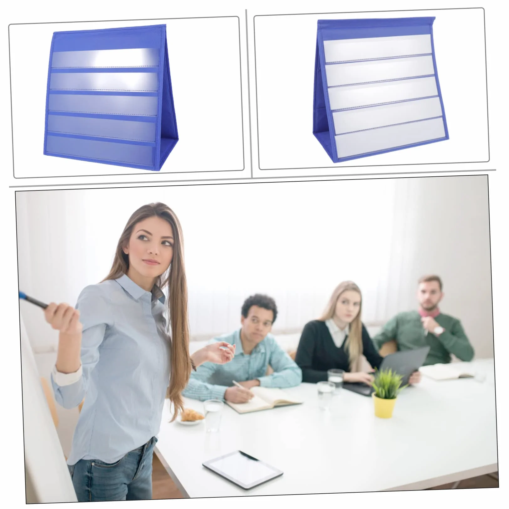 Operitacx 4 Pièces Support Carte Tableau à Poche pour Bureau