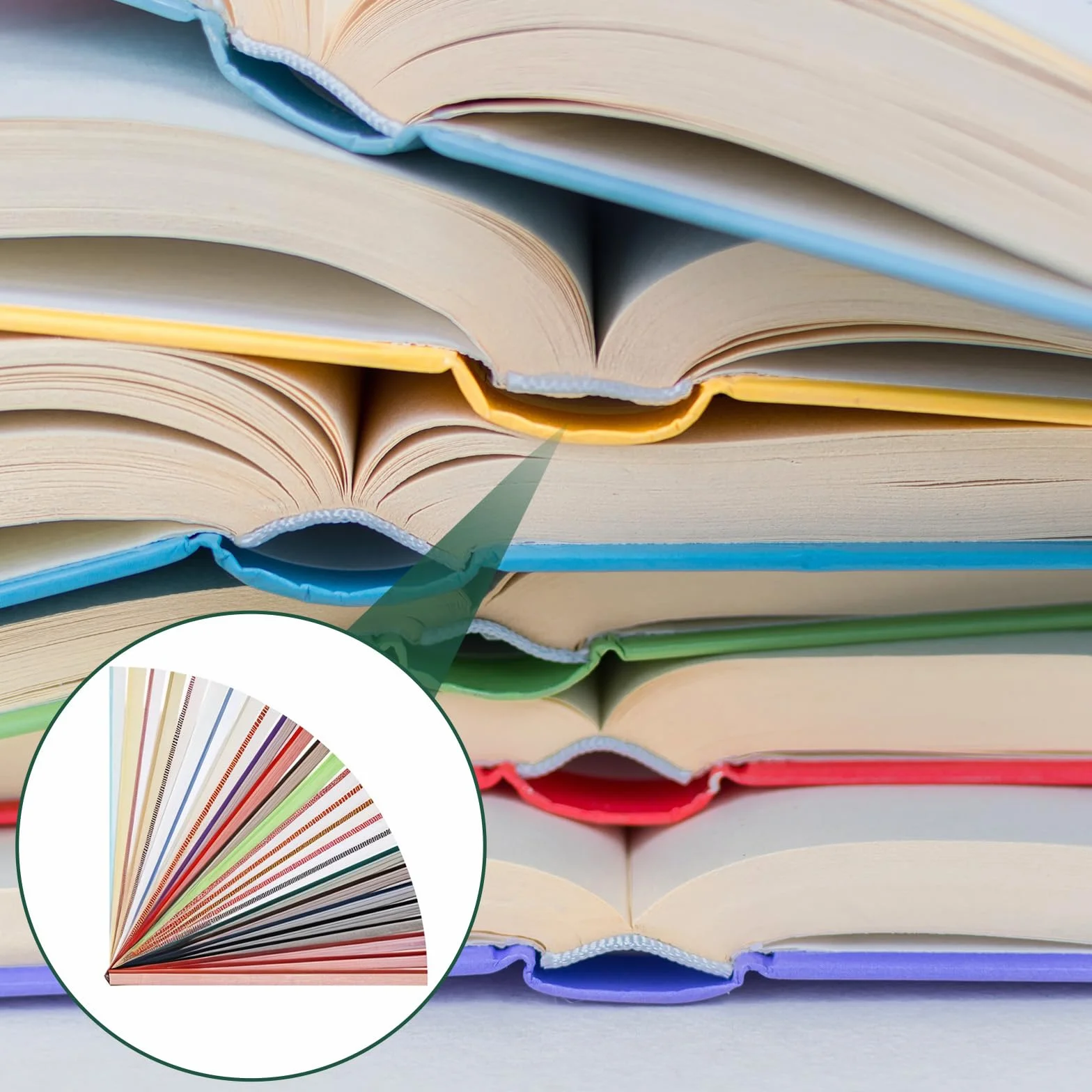 Kit de reliure de livre Lot de 26 bandeaux 30 x 1,3 cm en coton 26 couleurs