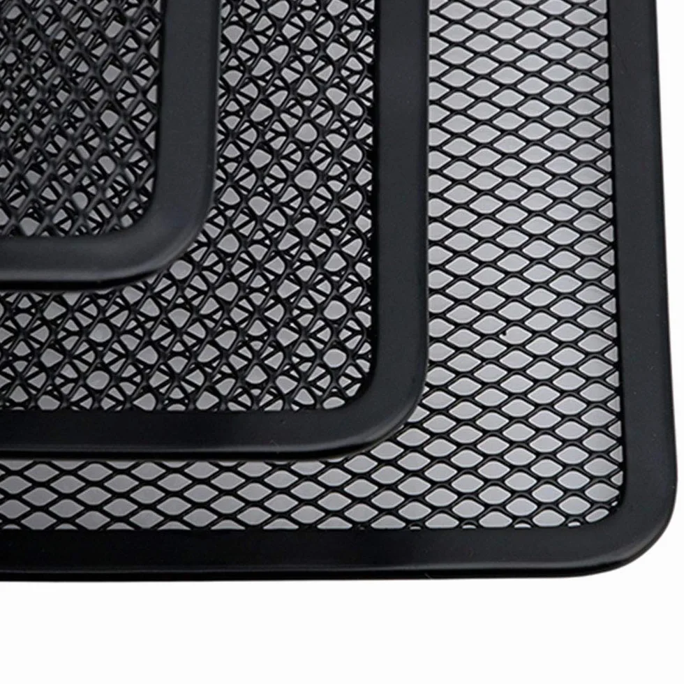 Porte-courrier en maille métallique verticale 3 compartiments