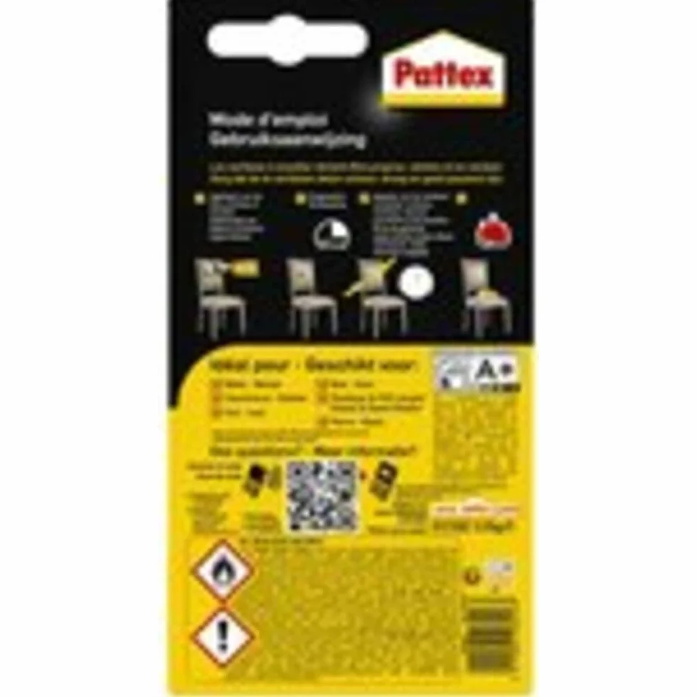 Pattex Colle contact néoprène transparente tube 125 g