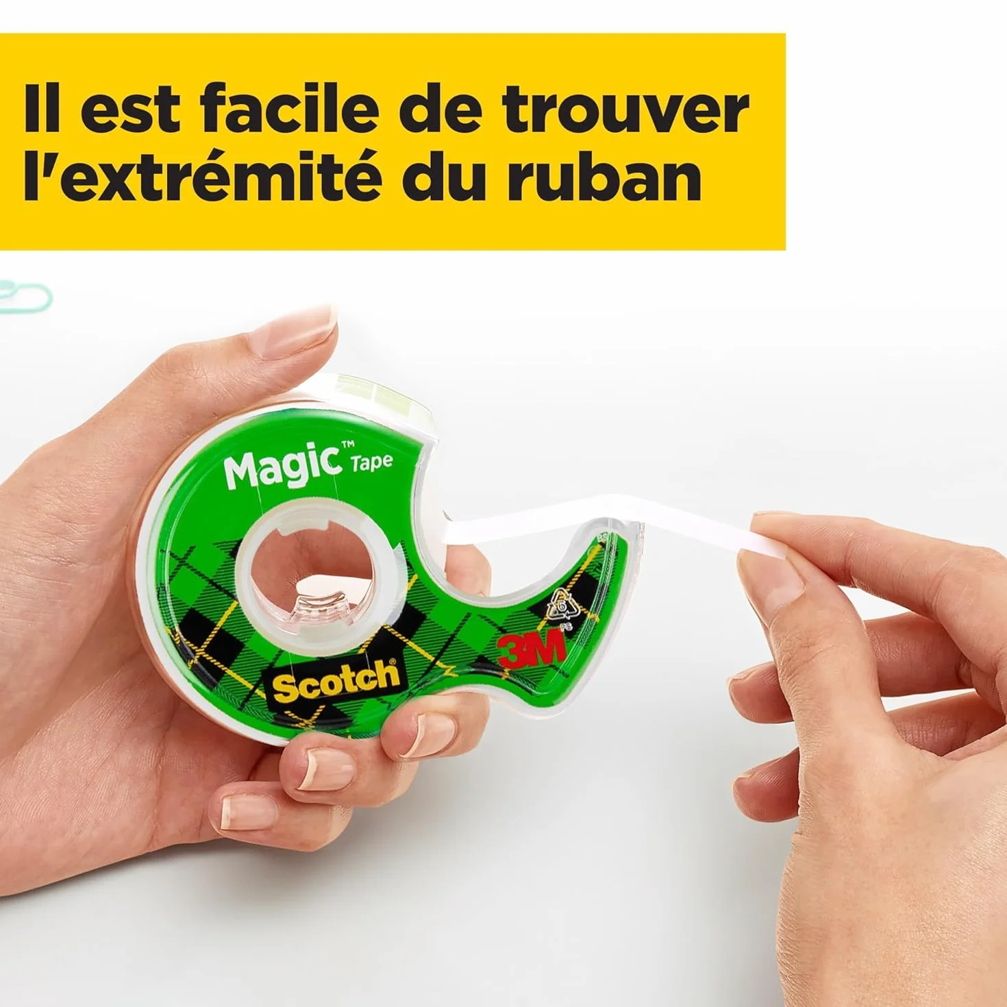 Scotch Magic Tape Ruban Adhésif Transparent Lot de 3 19mm x 7.5m