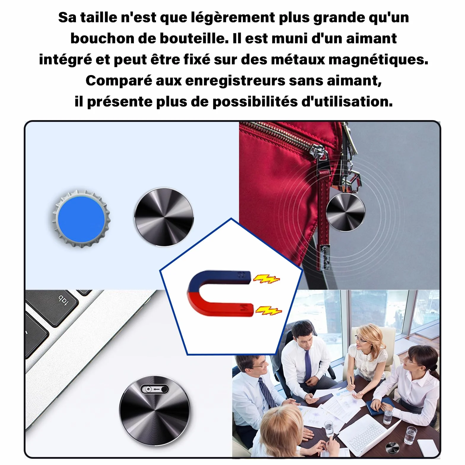Mini dictaphone espion, enregistreur vocal numérique