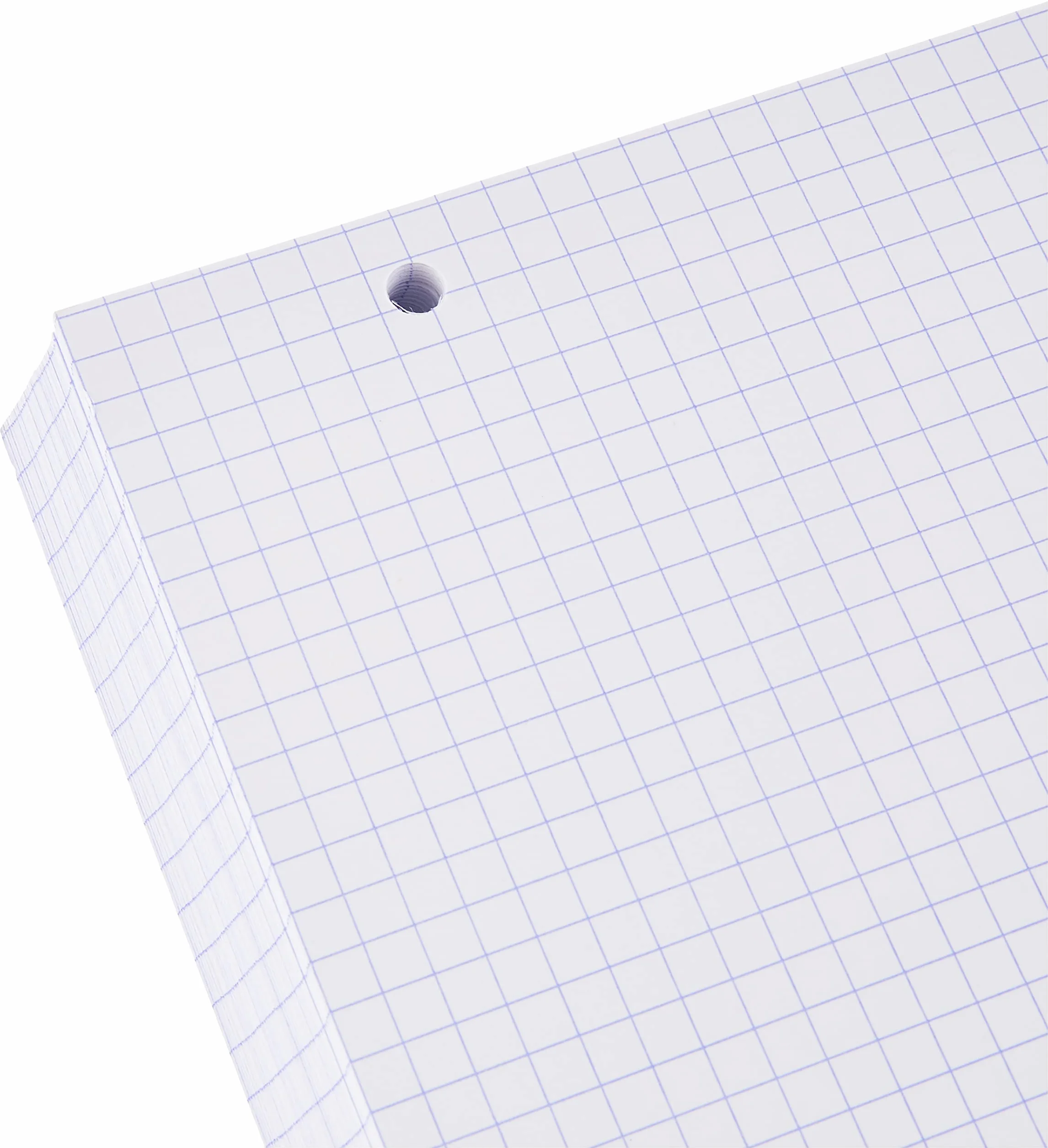 Exacompta Fiches Bristol Quadrillées 5x5 Perforées 148x210 mm Blanc 100 Pièces