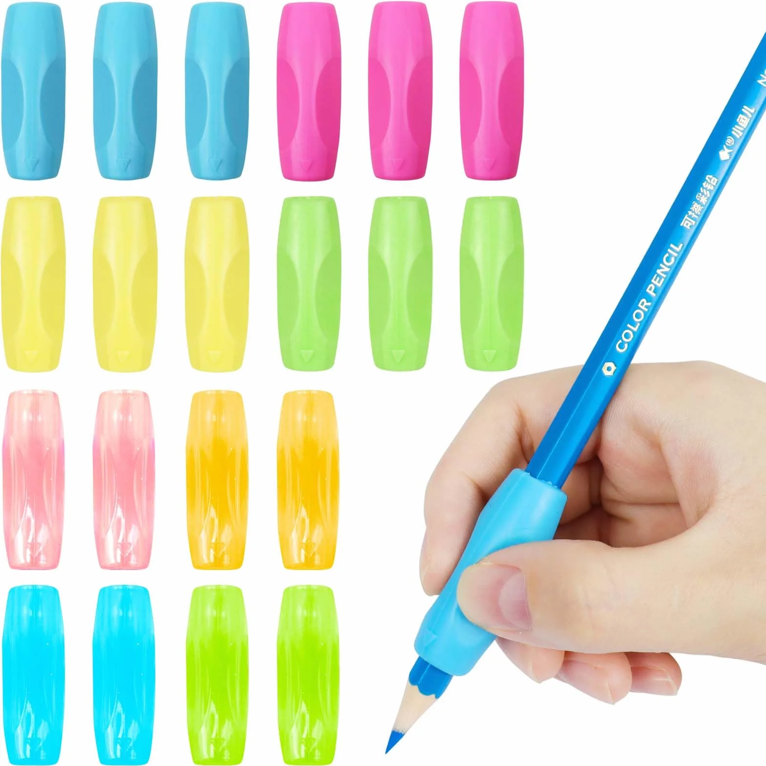 Guide Doigts Ecriture Enfant, Embout Crayon Grips Multicolore