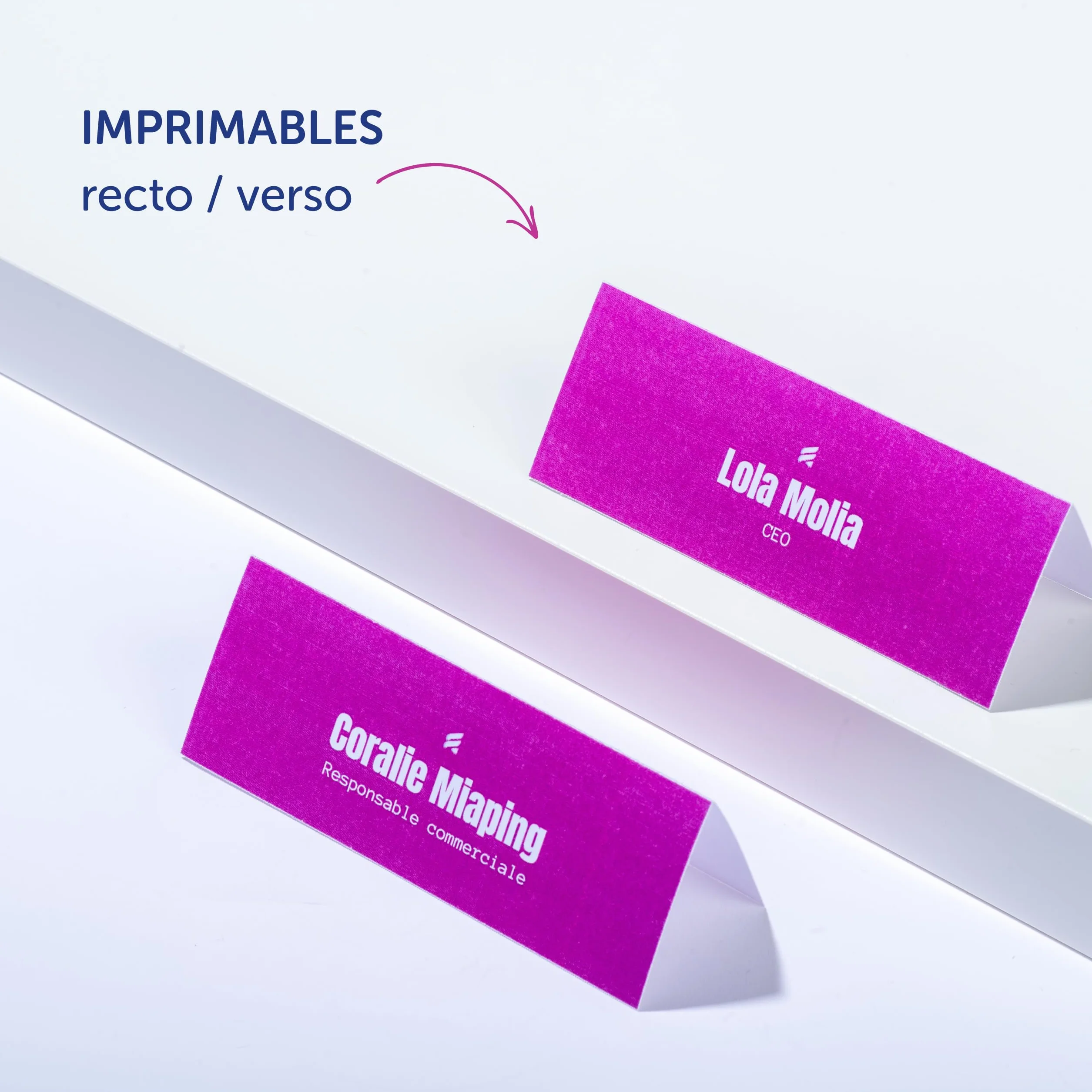 Avery 40 porte-noms imprimables micro-perforés 120 x 45 mm cartes de table personnalisables