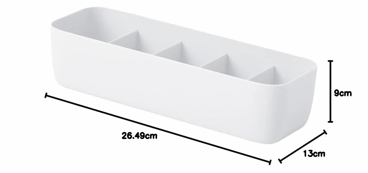 Boîte de Rangement Tiroir 4 Pièces Empilable 5 Compartiments Organisateur Vêtements