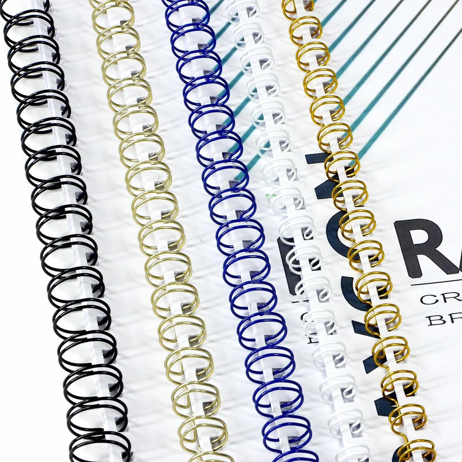 RAYSON Reliure à Spirales A4 19 mm 130 Feuilles 23 Boucles Lot de 50 Multicolore