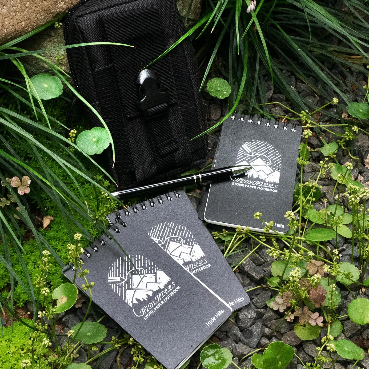 Waterproof Notebook 3" x 5" Write in the Rain Stone Paper Notebook Spiral Bound with Pen and Bag