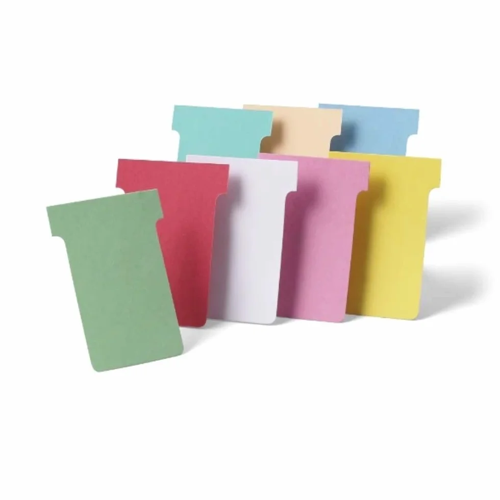Nobo Lot de 100 Fiches T indice 2 Bleu Clair