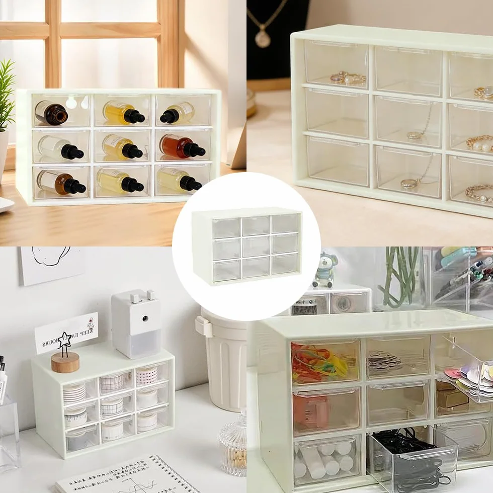 Organisateur de Tiroir Plastique Boîte Rangement Couverts Cuisine Salle de Bain Bureau