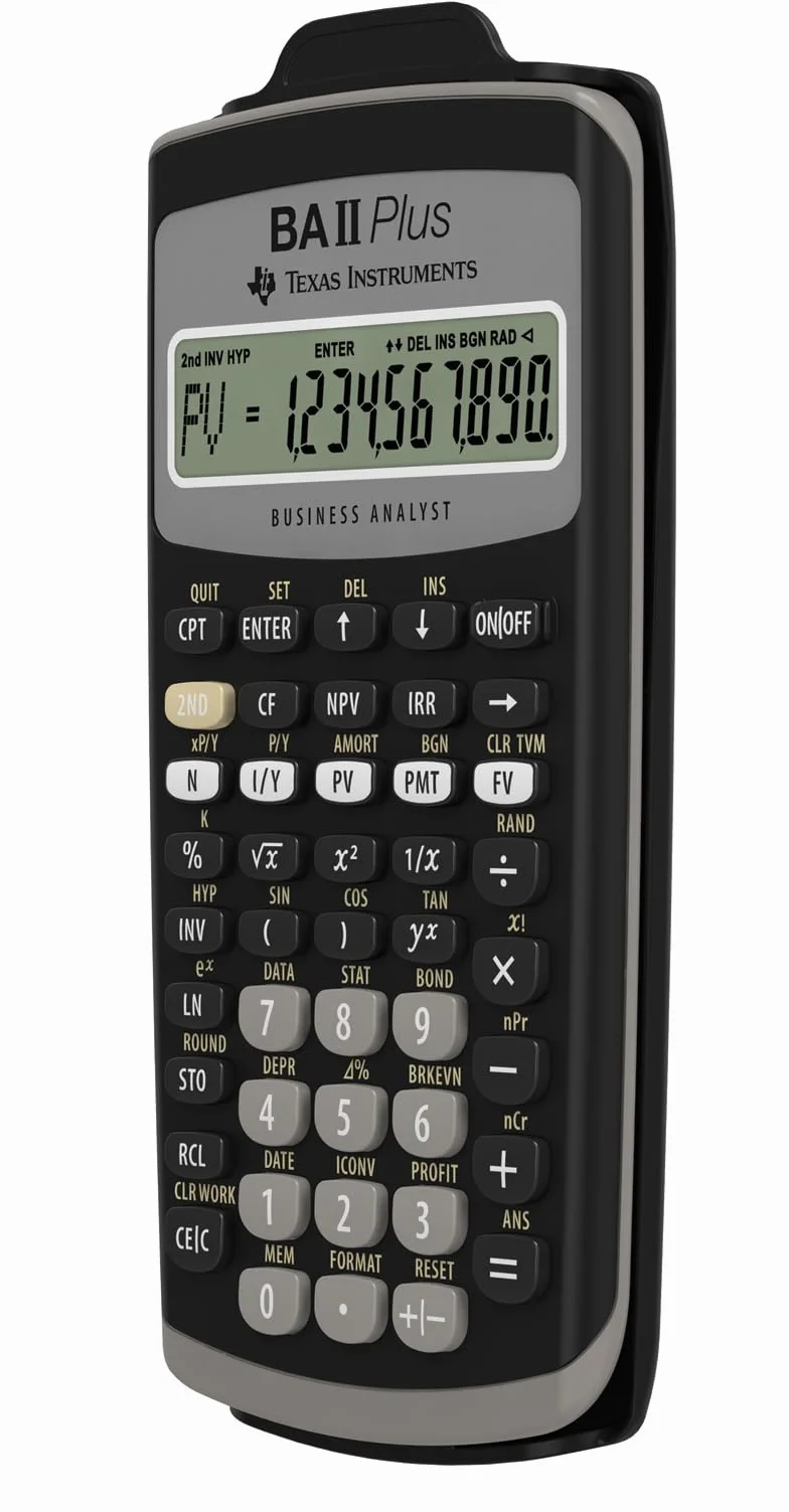 Texas Instruments BA-II-Plus Calculatrice financière 10 Chiffres