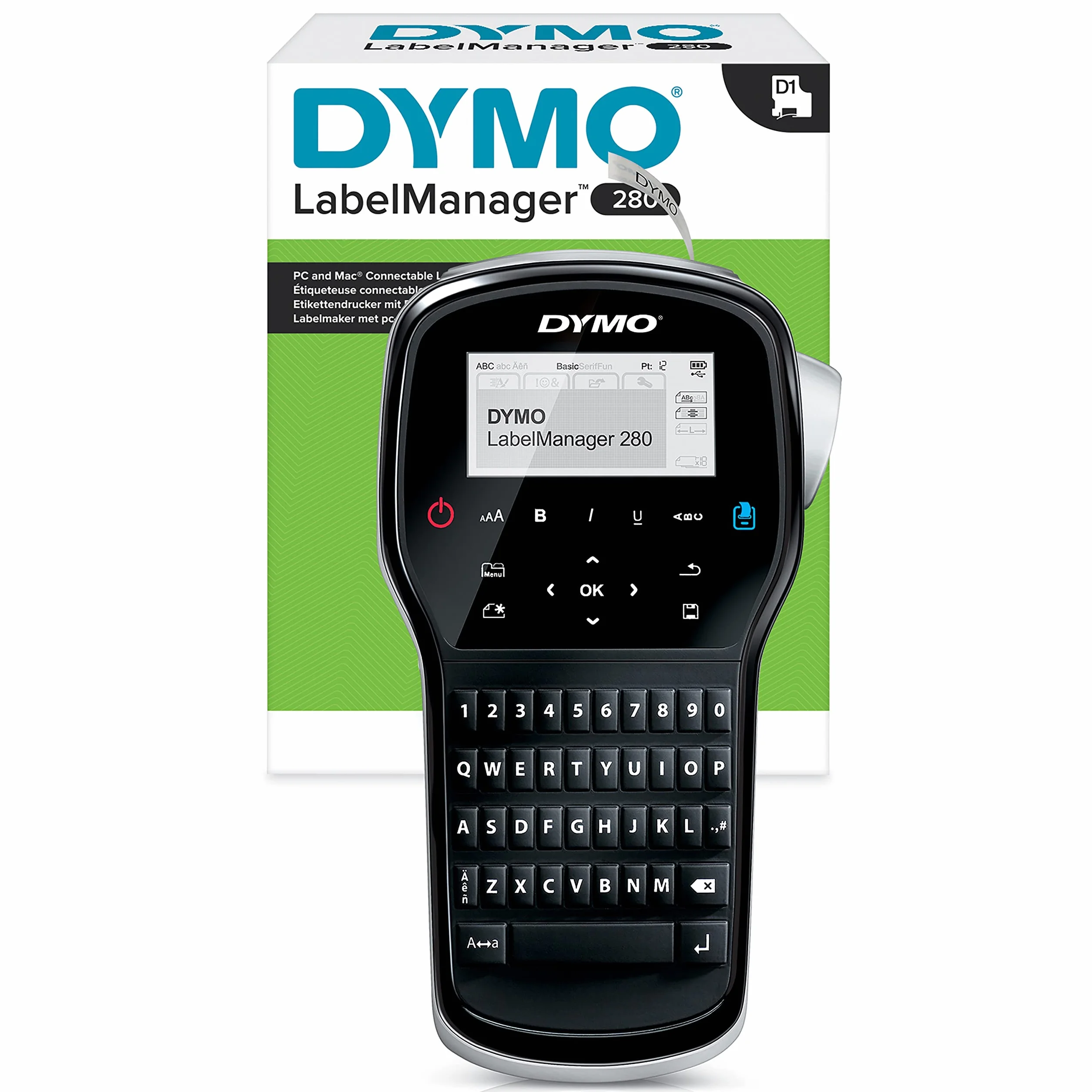 Dymo LabelManager 280 Etiqueteuse de Bureau Portable Clavier QWERTY