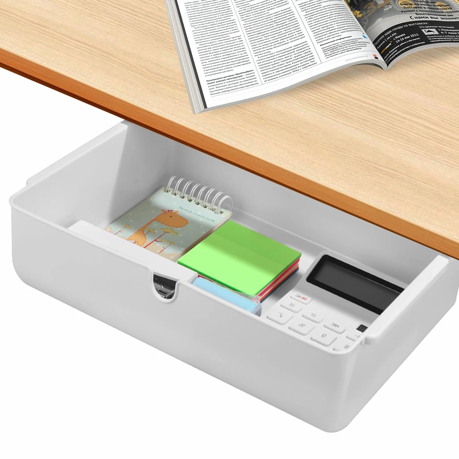 Tiroir Sous Bureau, Organiseur de Tiroir Auto-Adhésif, Rangement Sous Meuble
