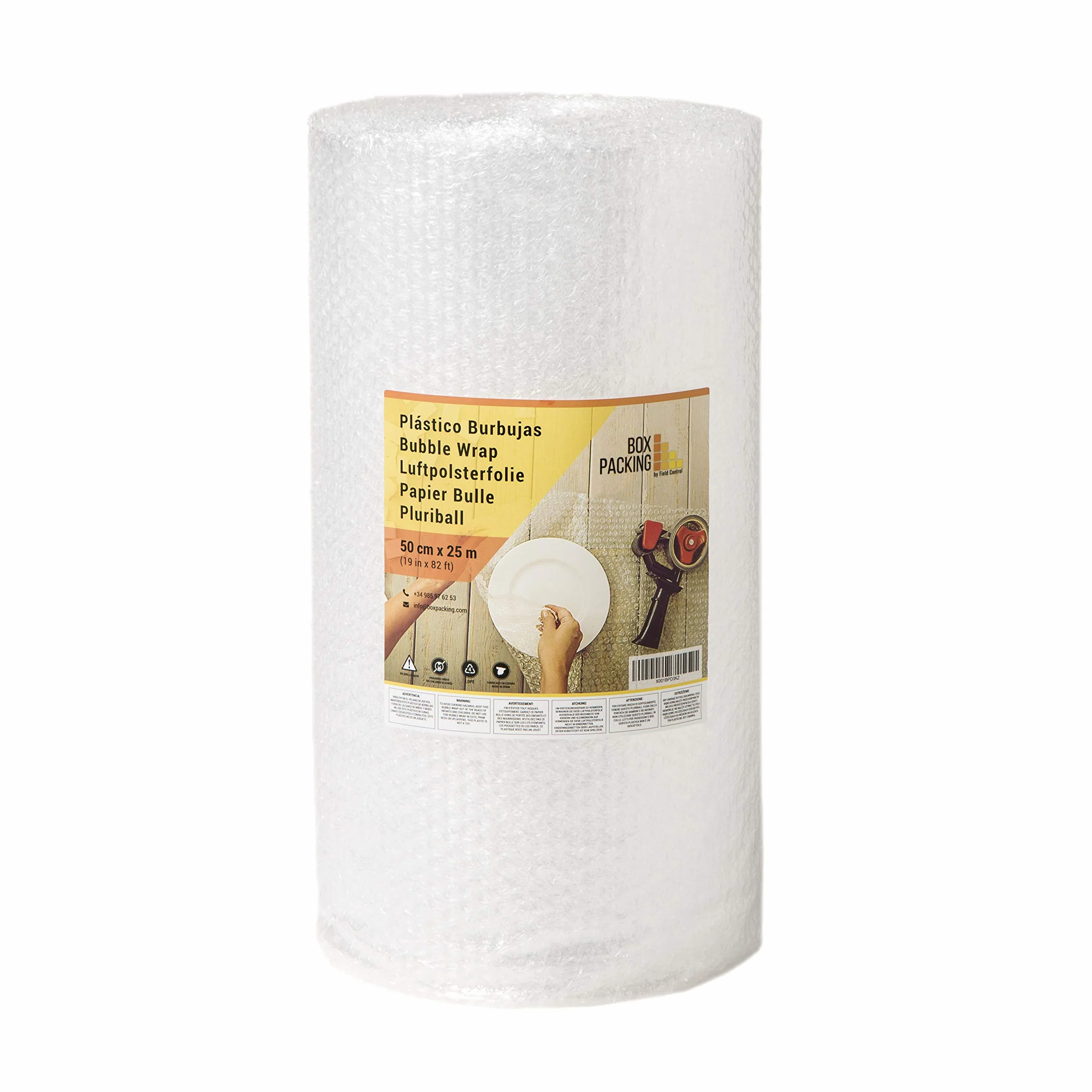 Papier Bulle Emballage Colis 50 cm x 25 m Rouleau Protection Objets Fragiles Déménagement