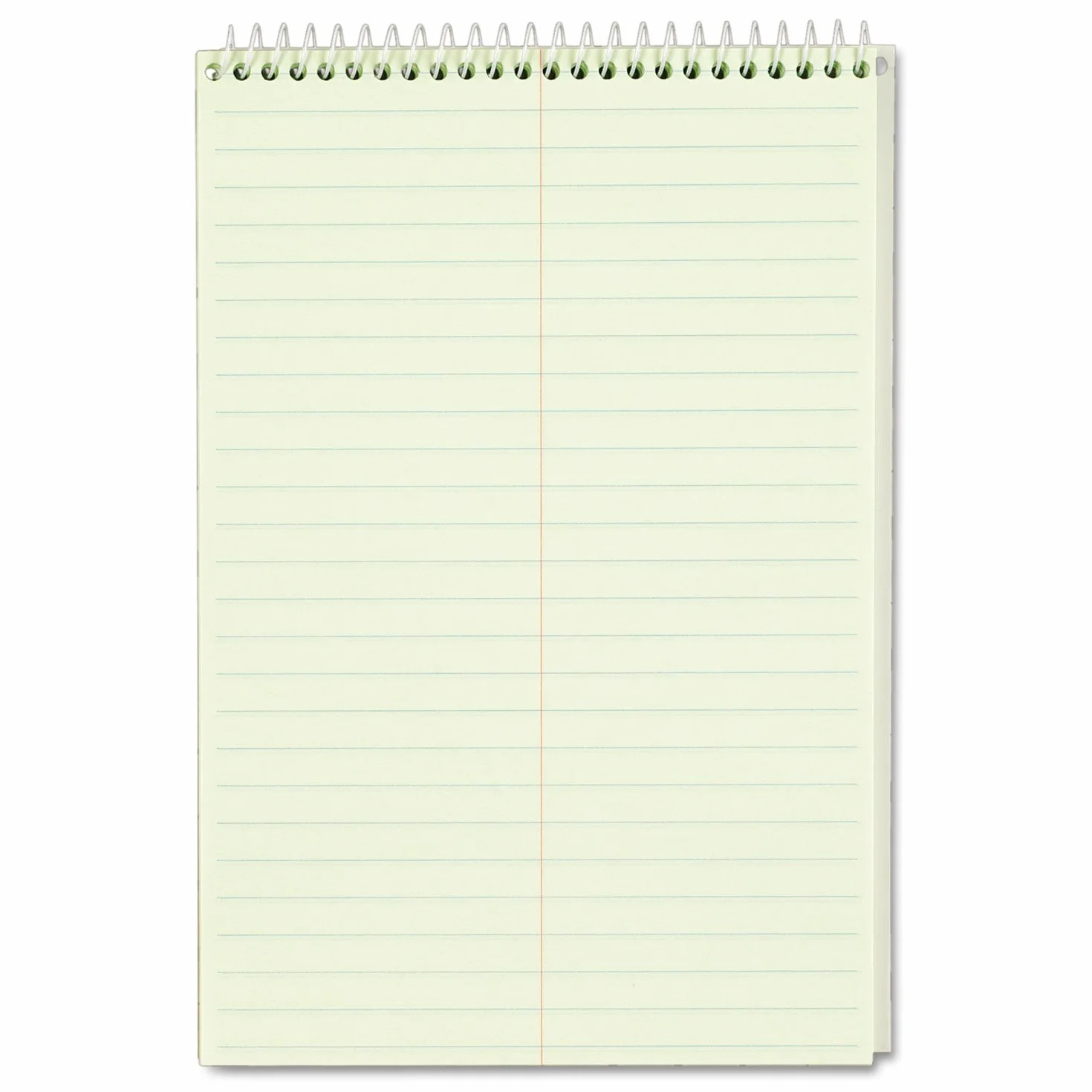 TOPS spirale Steno livres 15,2 x 22,9 cm Gregg Rule Greentint 80 feuilles 4 livres par lot