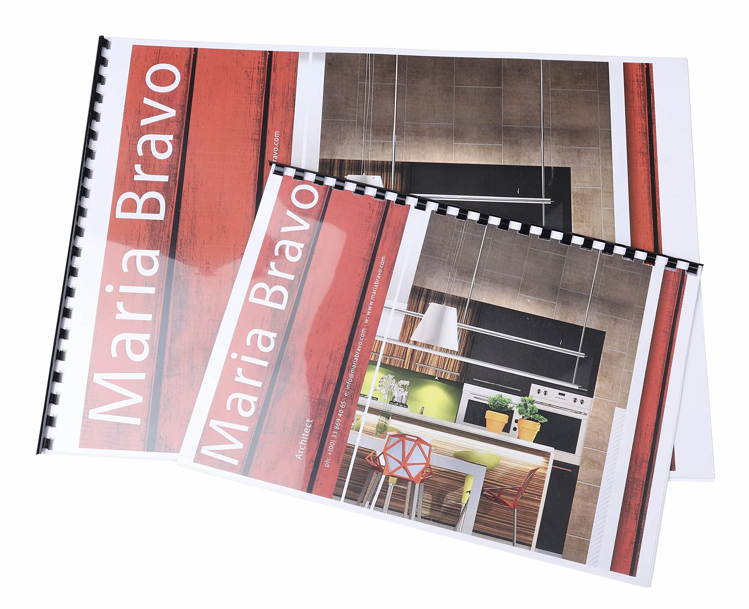 Exacompta Boîte 100 reliures spirales PVC noir 12 mm A4 A3 paysage machine à relier