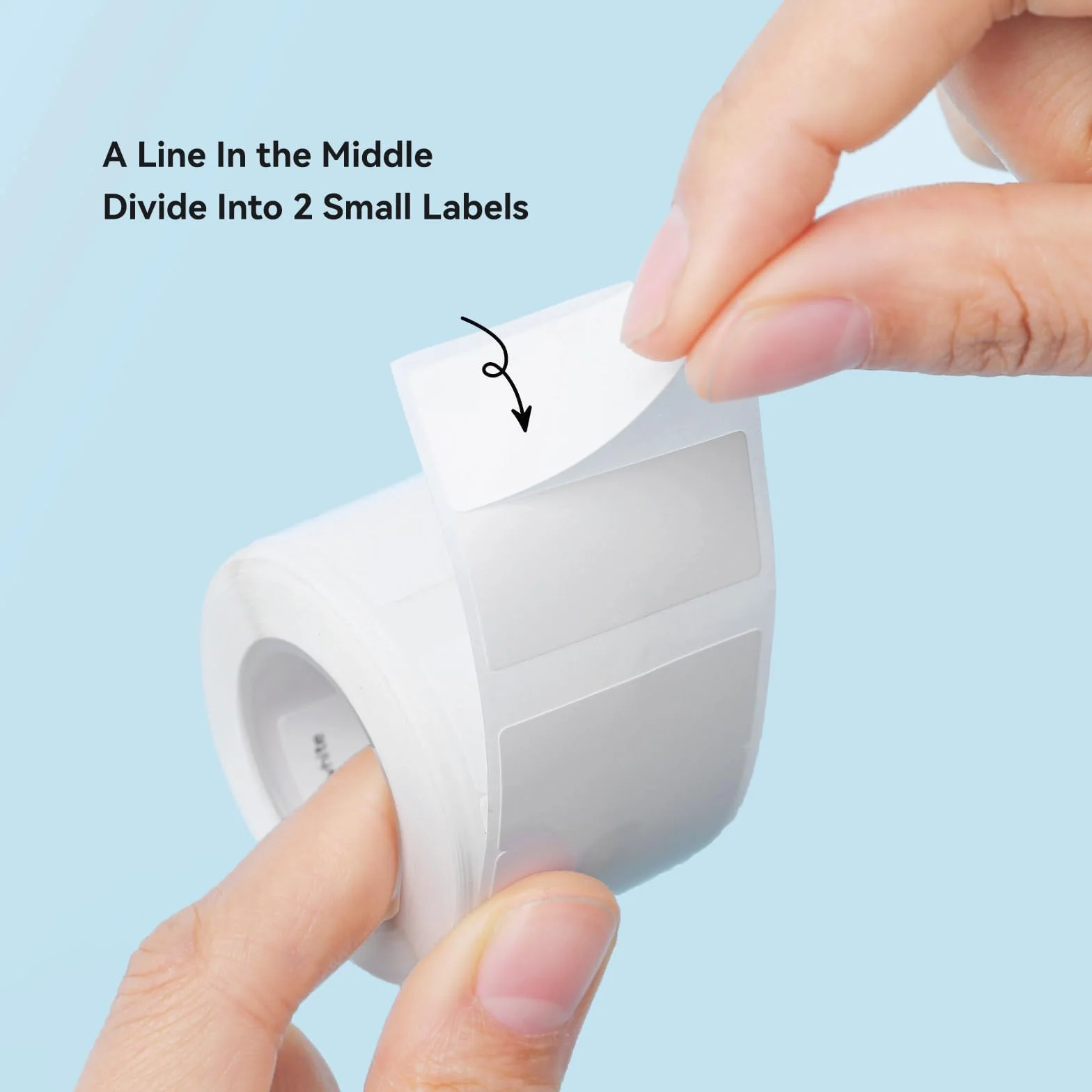 NIIMBOT Étiquettes Autocollantes Imperméables 30x15mm B1/B21/B3S Blanc